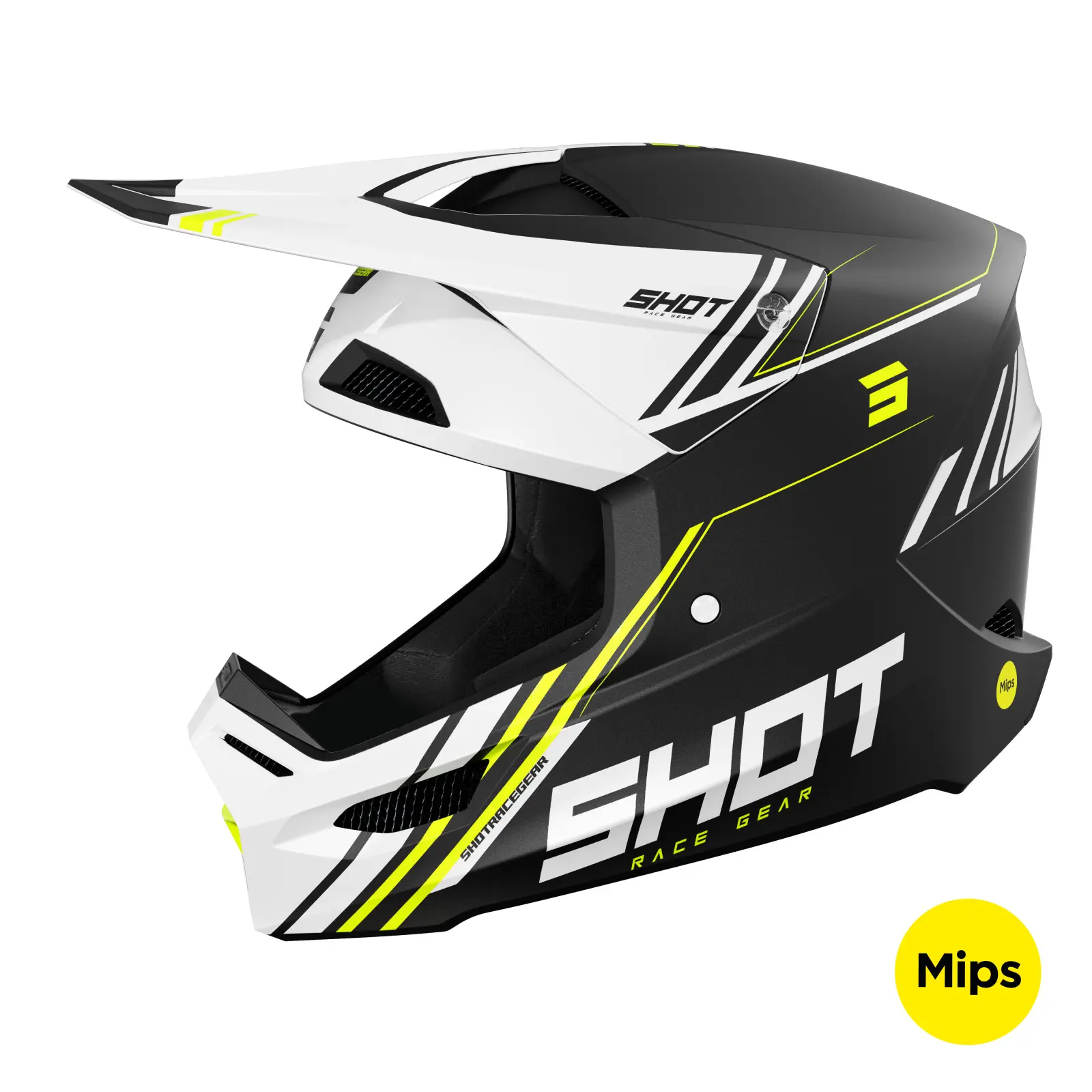 Motorrad-Integralhelm Shot Race Gear Race Sprint