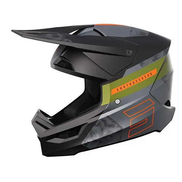 Motorrad-Cross-Helm Shot Race Gear Furious Patrol