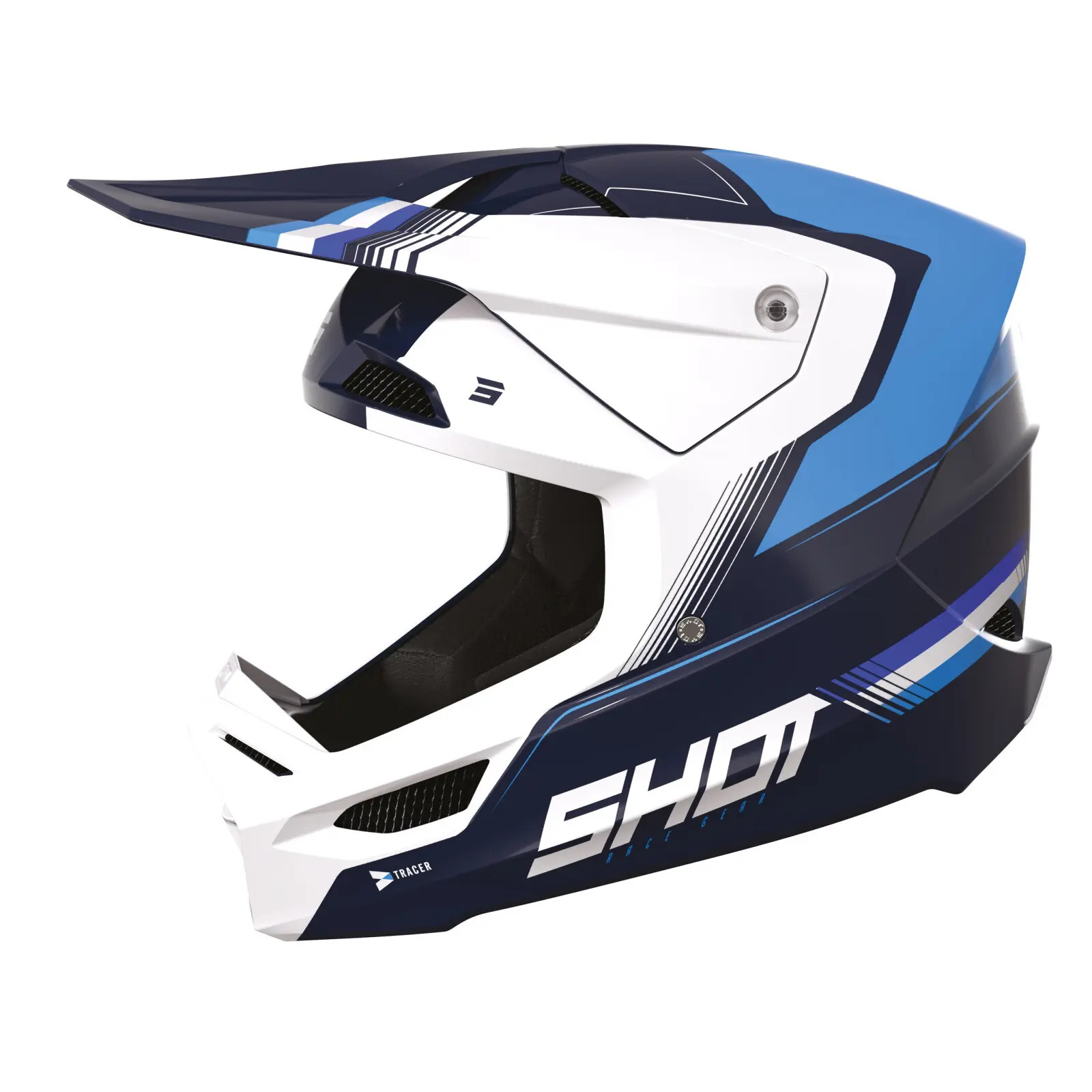 Kinder Motocross Helm Shot Race - Tracer