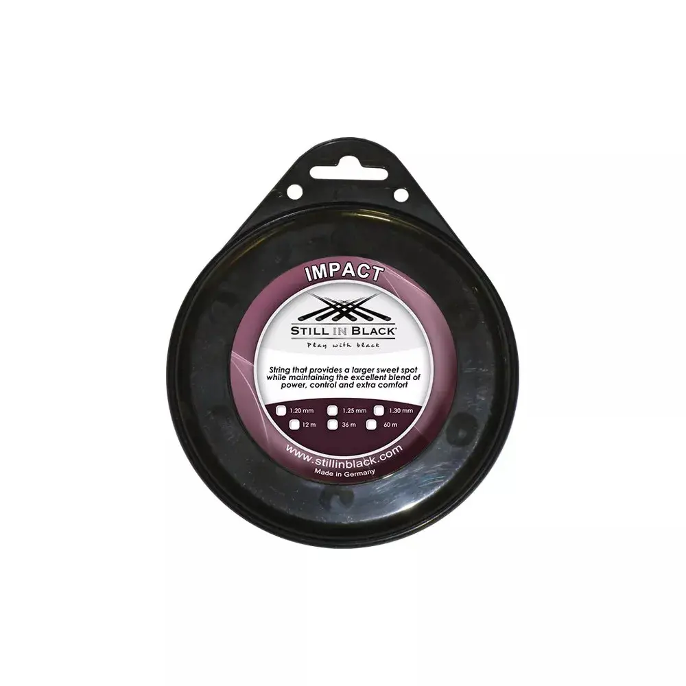 Tennissaiten Still in Black Impact 12 m