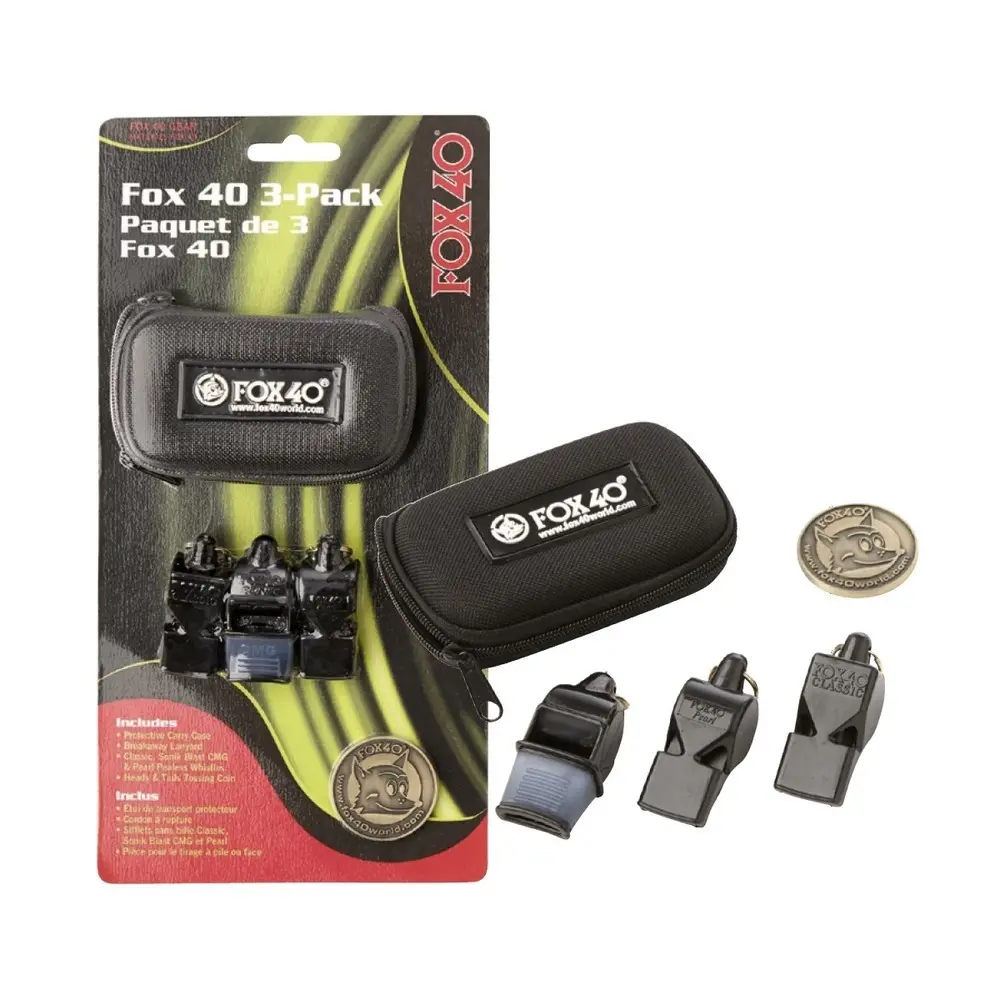 Pacco da 3 fischietti Fox (x3)