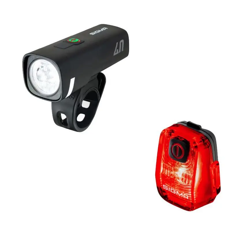 Gioco di luci anteriore/posteriore Sigma Aura 40 Nyte 10 USB