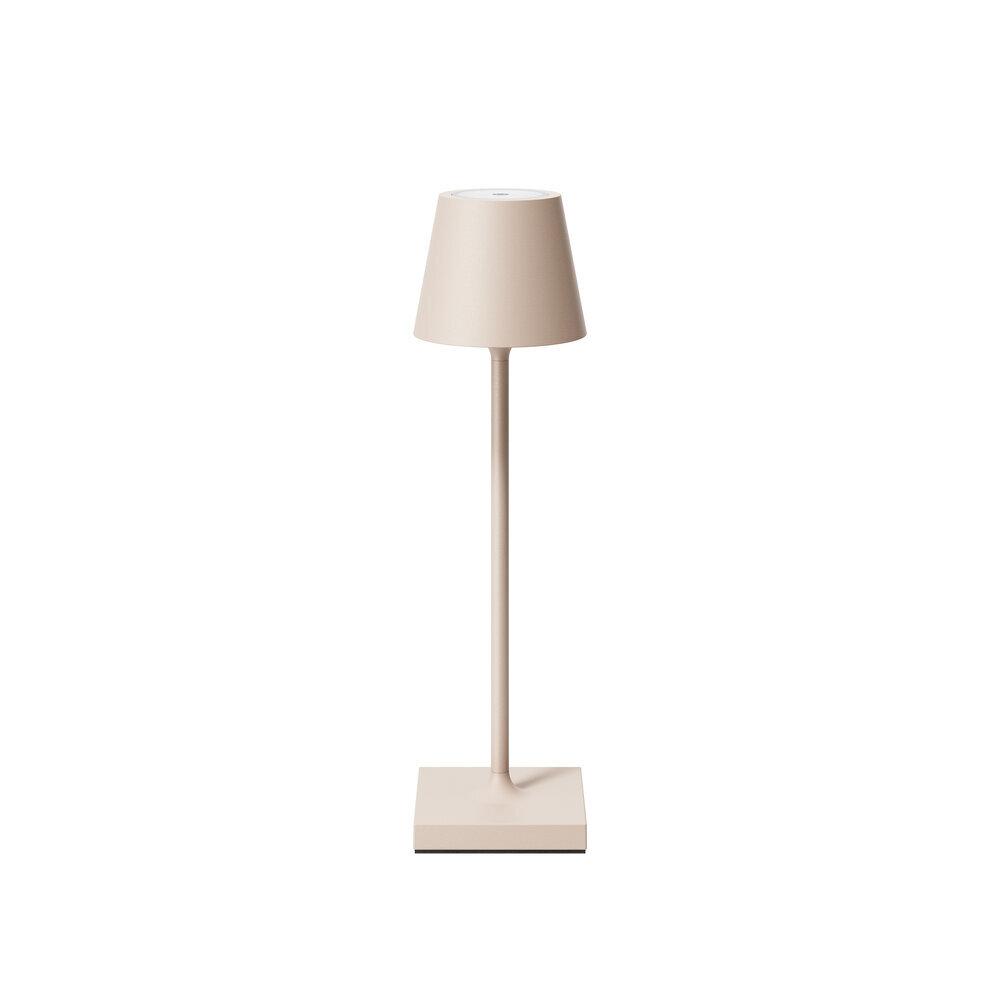 4028085454347 - Sigor Nuindie Pocket Akku Tischleuchte 21cm dünenbeige – Tischlampe für unterwegs – 2200-2700K – IP54 – USB-C