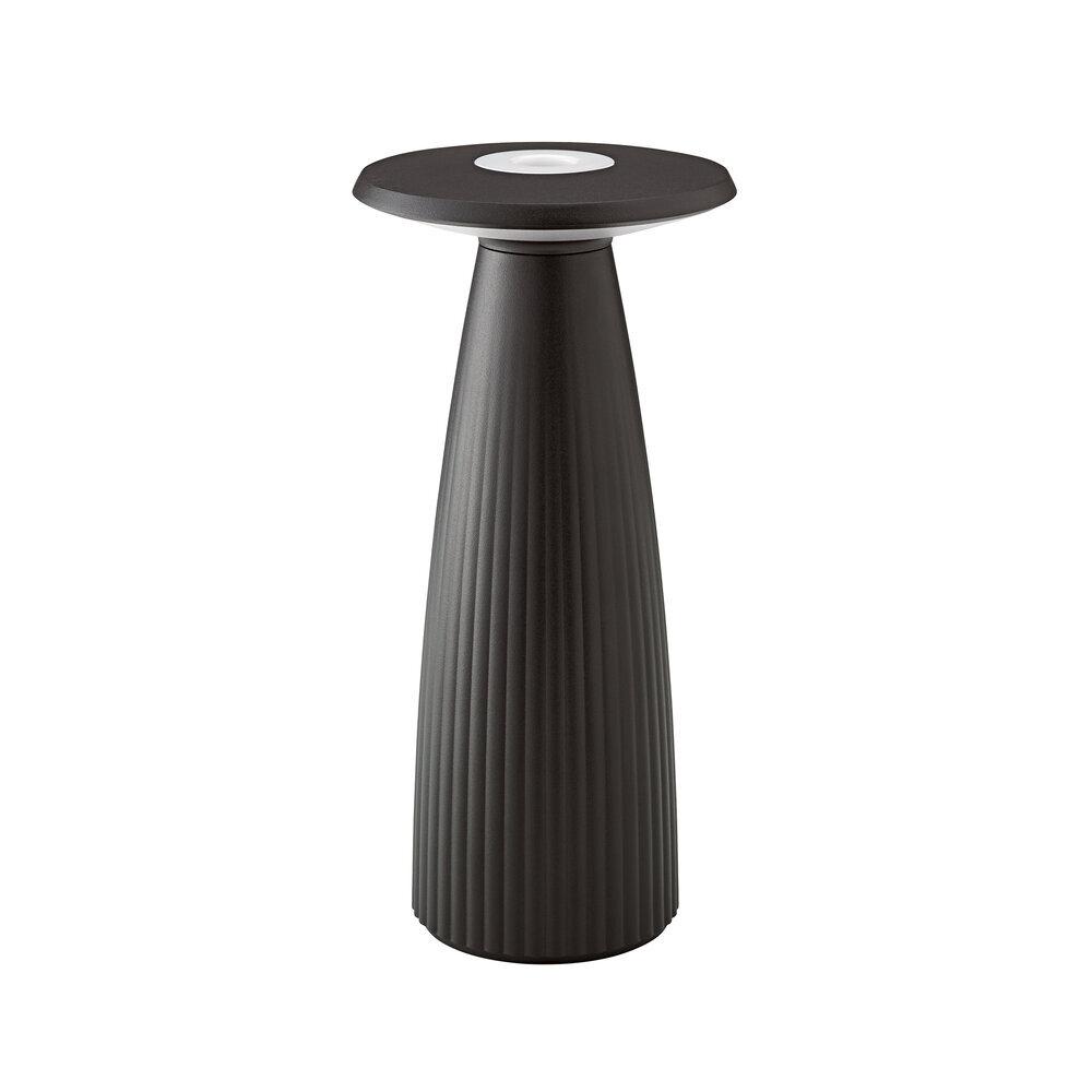 4028085454415 - SIGOR Blumenvase Akku-Tischleuchte LED Nuflair 24cm Flex-Mood IP54 USB-C dimmbar nachtschwarz