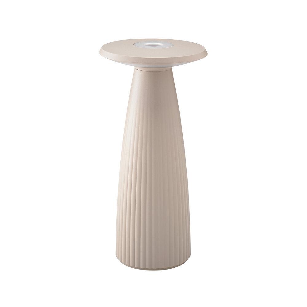 4028085454446 - LED Akkutischleuchte Nuflair 22W 170lm inkl Easy Connect Ladekabel dimmbar dünenbeige