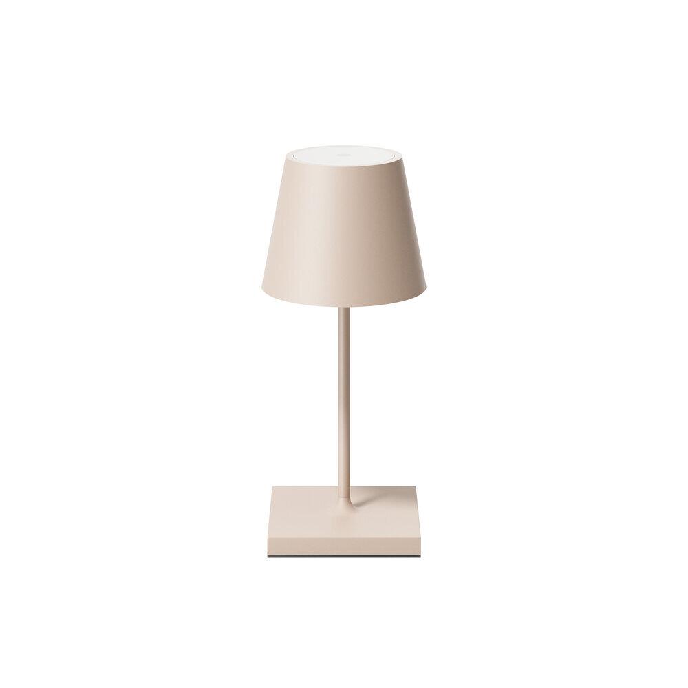 4028085454736 - Sigor Nuindie Mini Akku Tischleuchte 25cm dünenbeige – kompakte Tischlampe – 2200-2700K – IP54 – USB-C