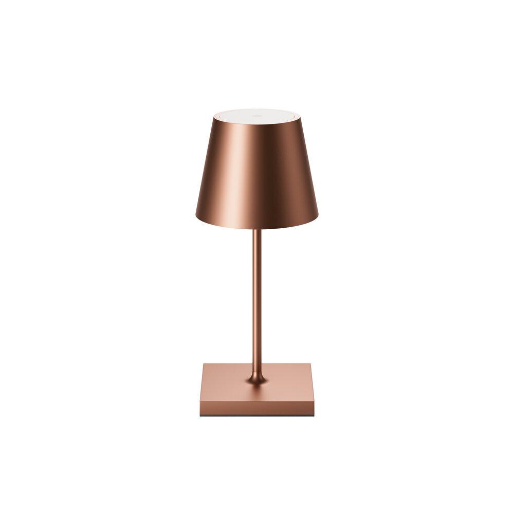 4028085454804 - Sigor Nuindie Mini Akku Tischleuchte 25cm bronze – kompakte Tischlampe – 2200-2700K – IP54 – USB-C