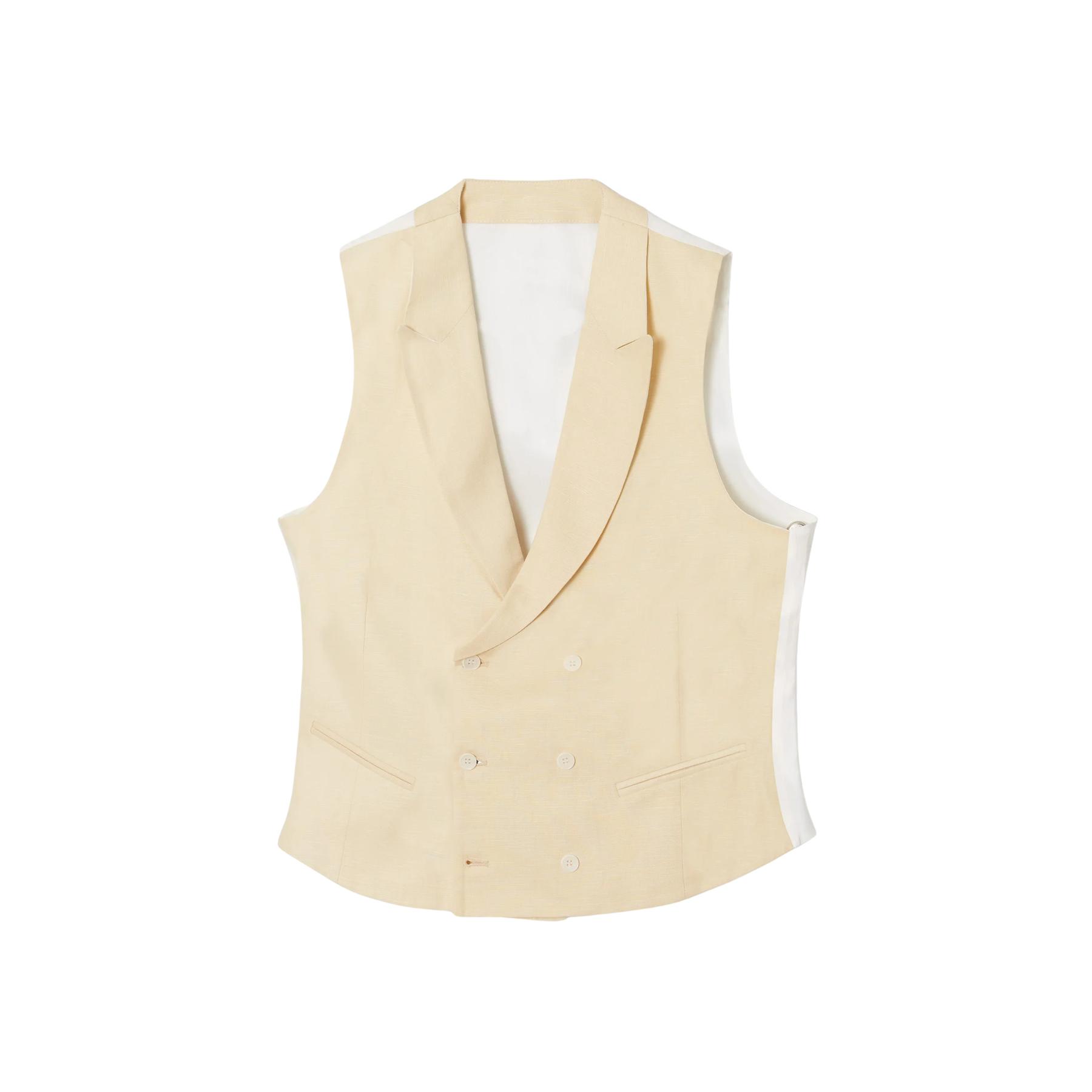 8445165489673 - Klassisch geschnittener Gilet Silbon