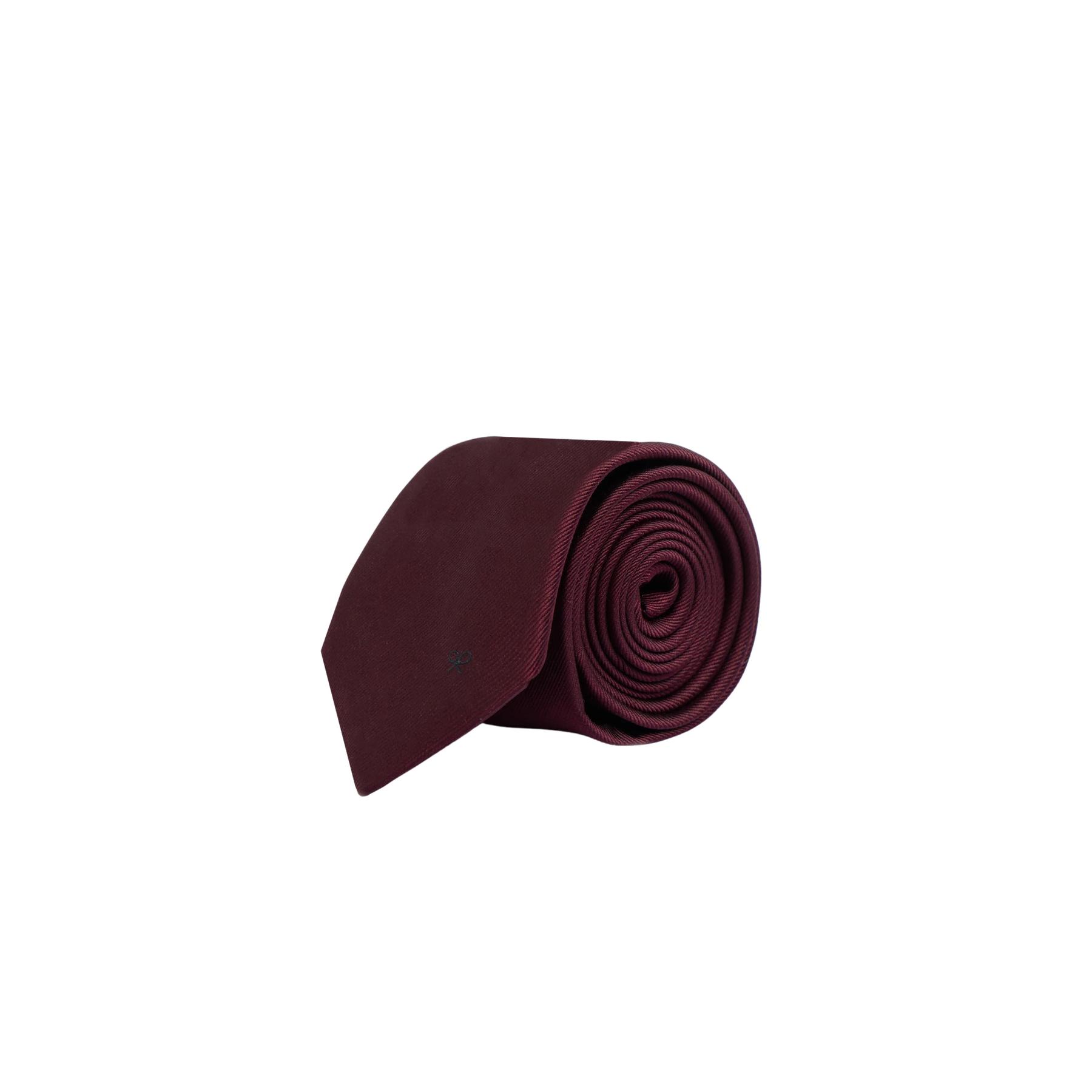 8445165537305 - Glatte Wollkrawatte Silbon