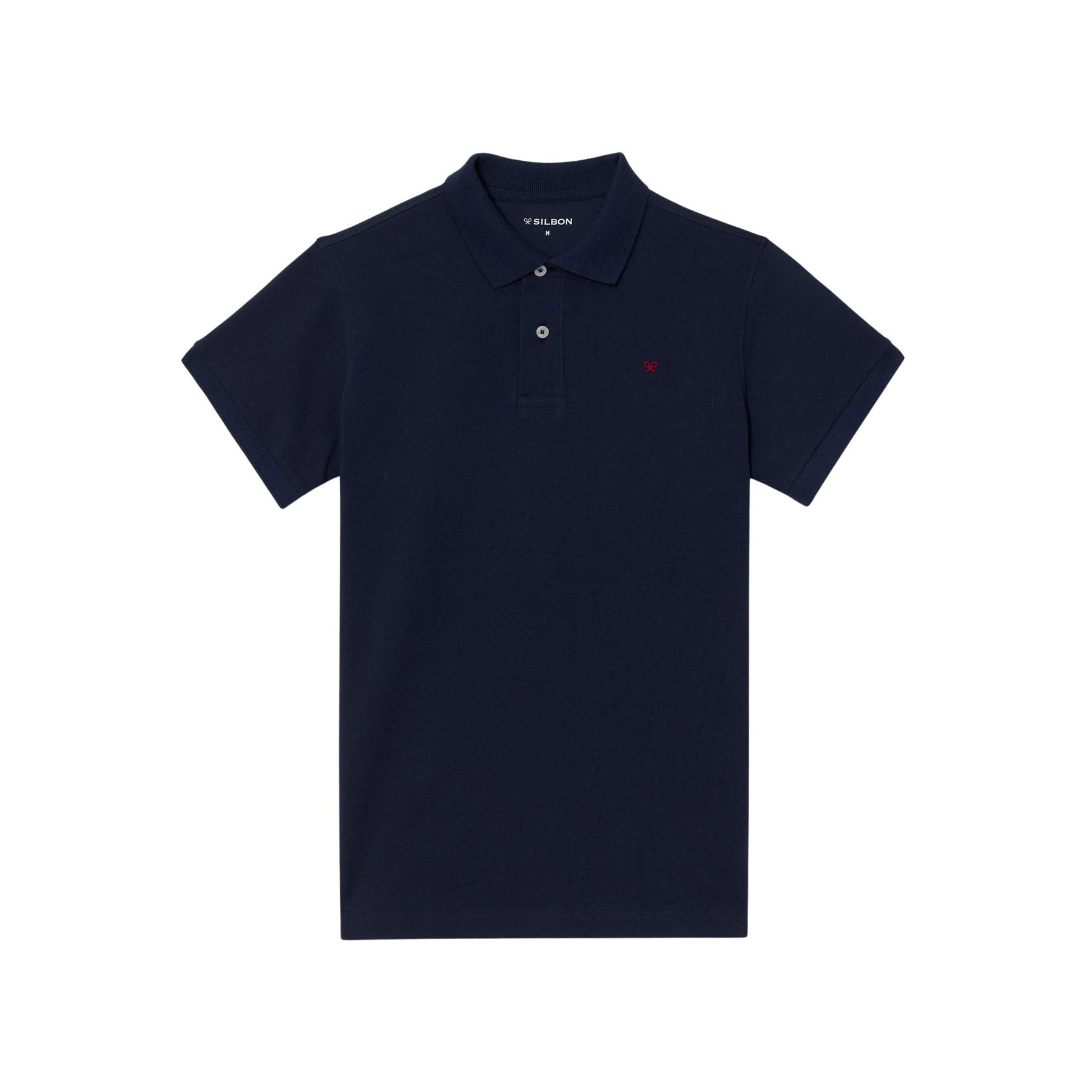 8445165638217 - Klassisches Baumwoll-Polo Silbon