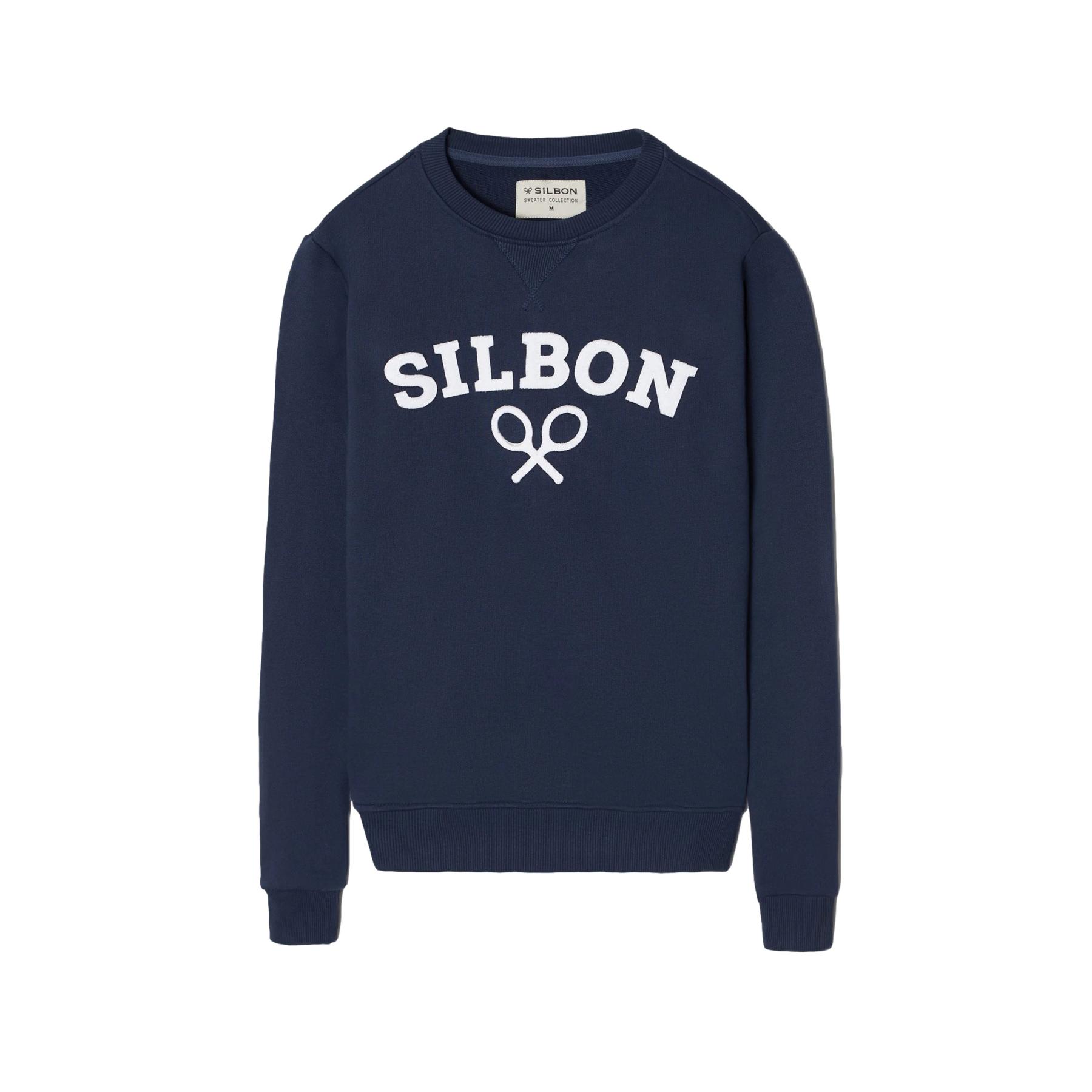 8445165669013 - Klassisches Sweatshirt mit Schläger-Muster Silbon