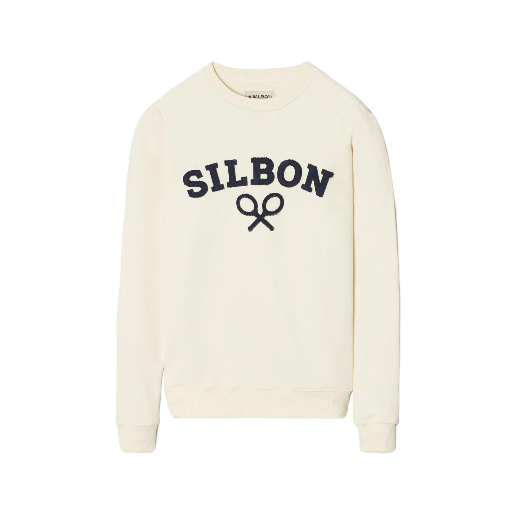 8445165669129 - Klassisches Sweatshirt mit Schläger-Muster Silbon