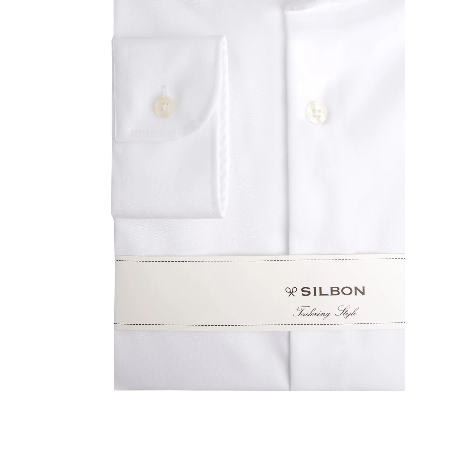 8445165715895 - Langarmhemd mit einfachen Manschetten Silbon