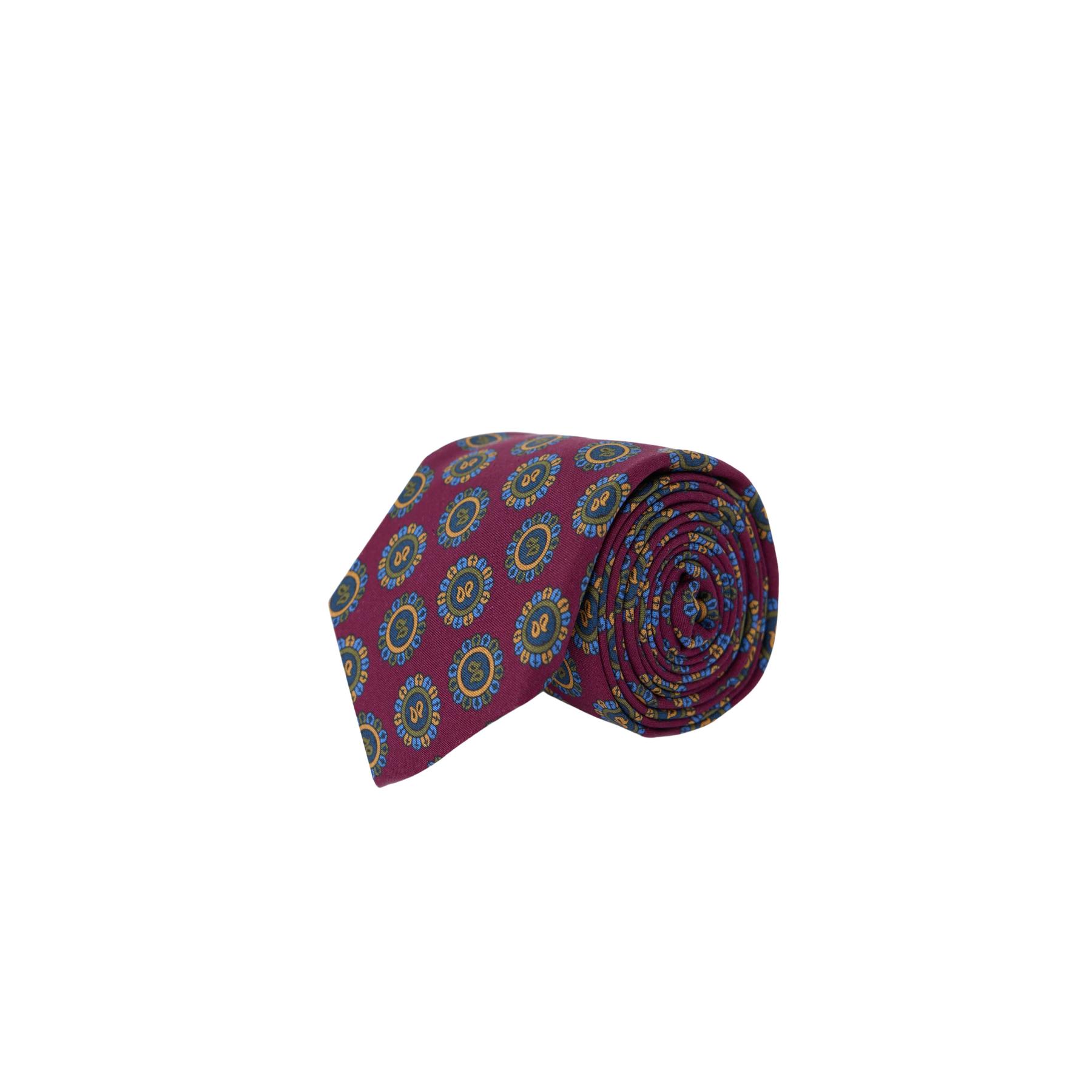 8447340037167 - Krawatte mit runden Mustern Silbon