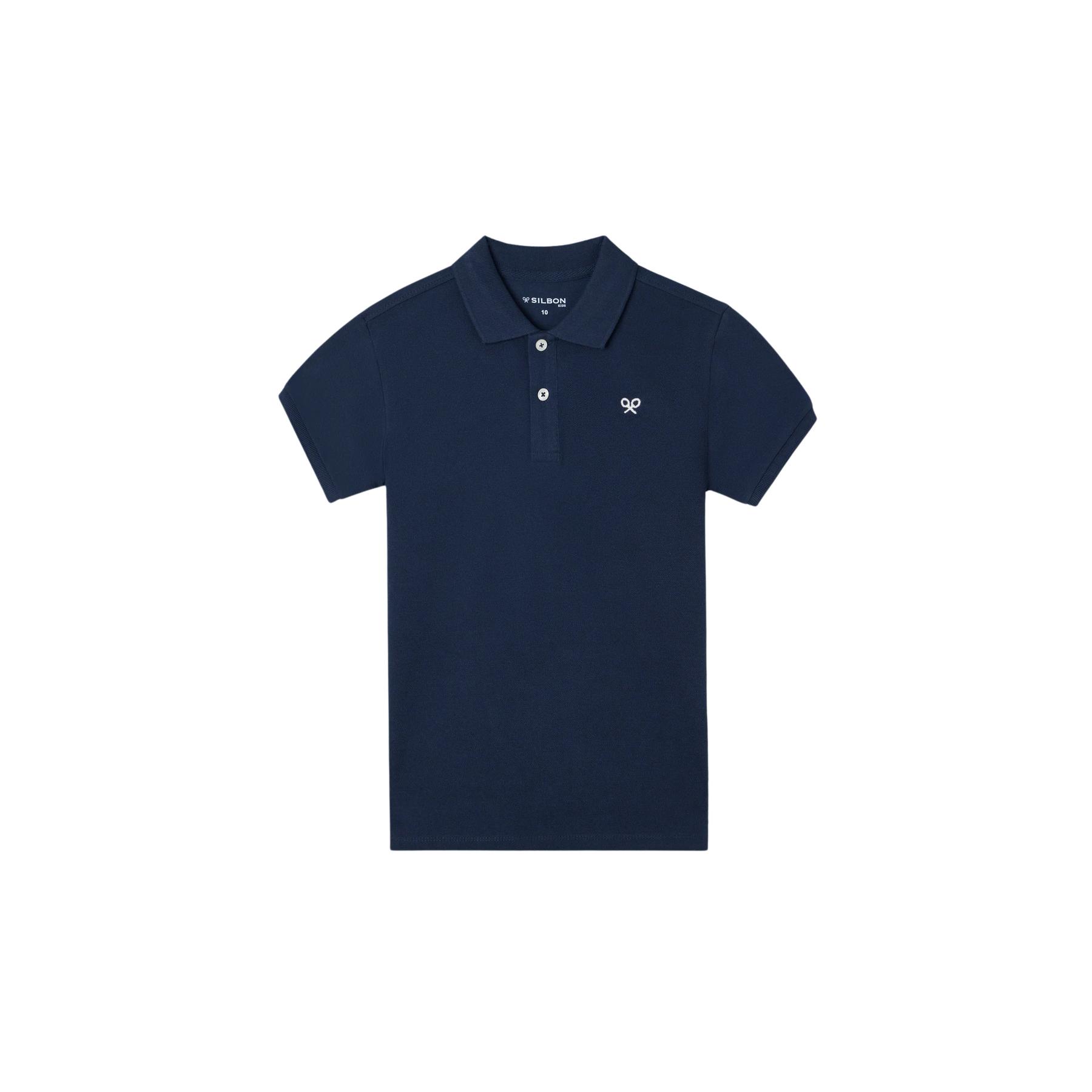 8447340037594 - Klassisches Poloshirt mit gestickten Mini-Schlägern für Kinder Silbon