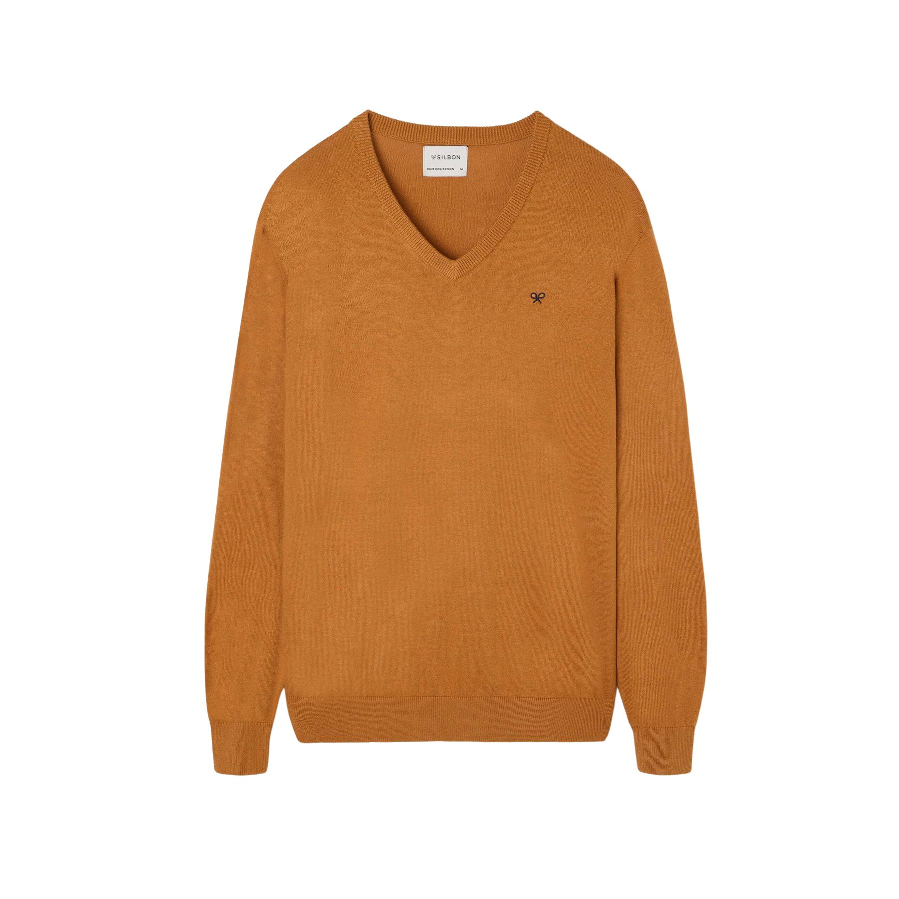 8447340167048 - Gesticktes klassisches Tennisracket-Polo mit Rundhalsausschnitt Silbon