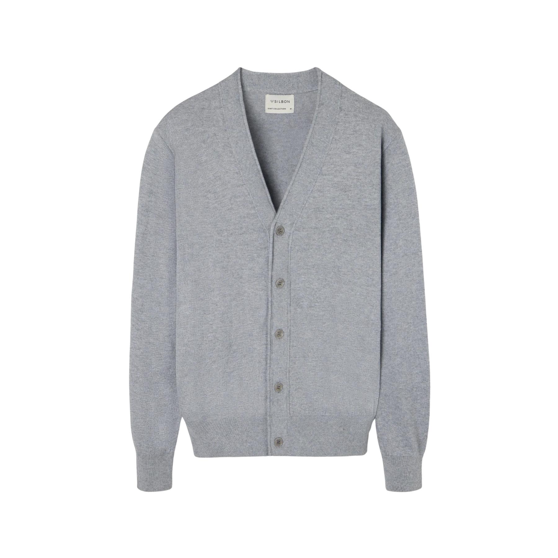 8447340167840 - Klassischer Cardigan Silbon