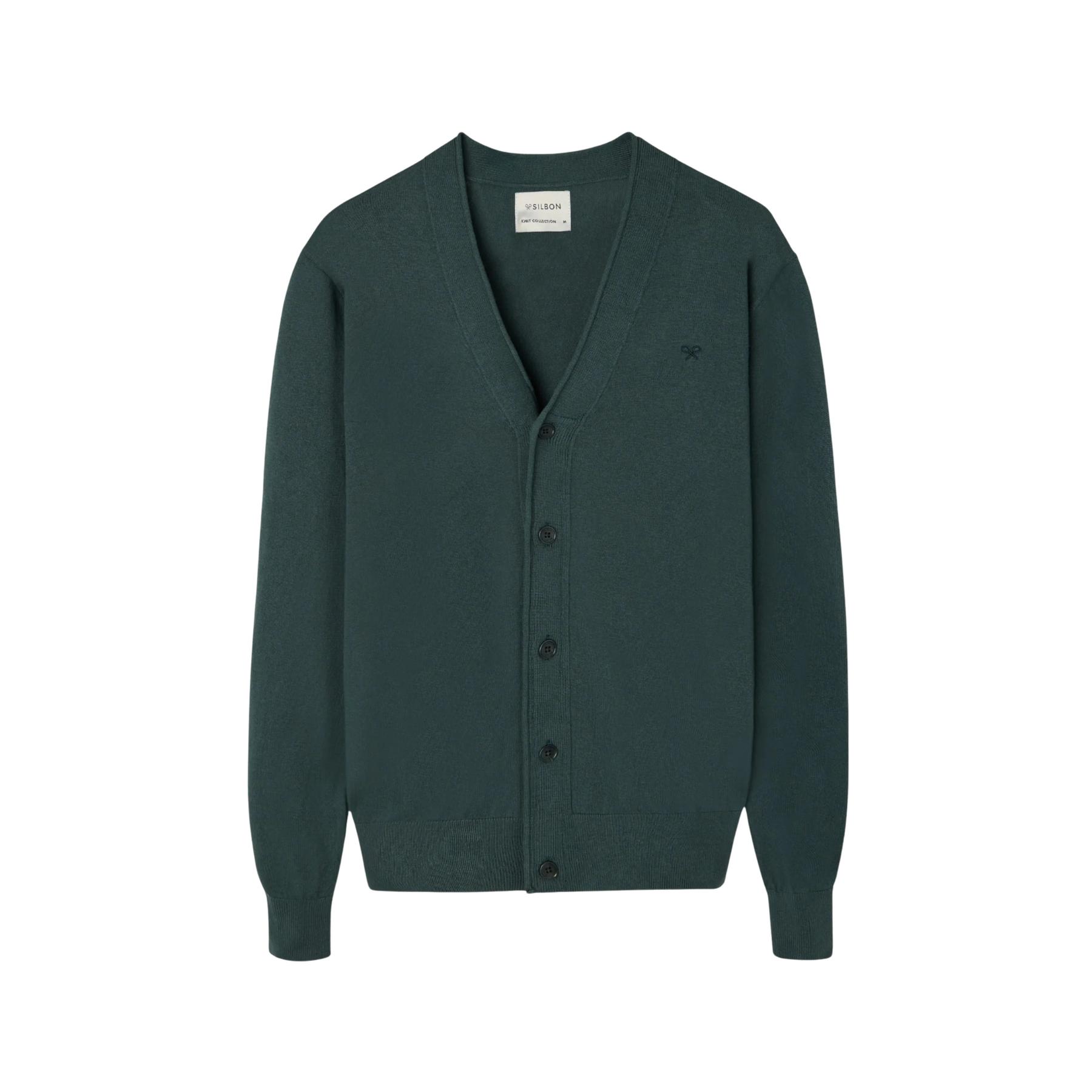 8447340167949 - Klassischer Cardigan Silbon