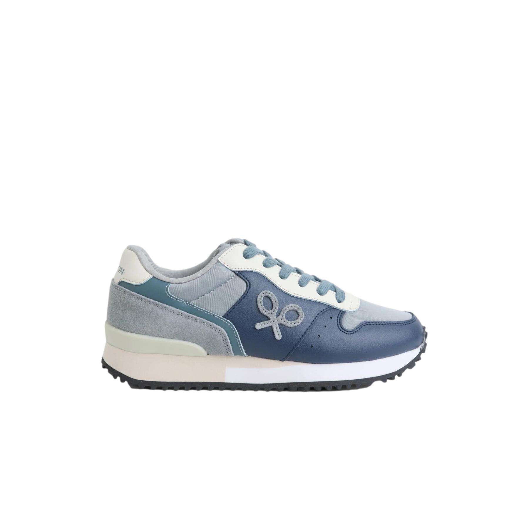 8447340188586 - Leder sneakers mit Gummisohle Silbon