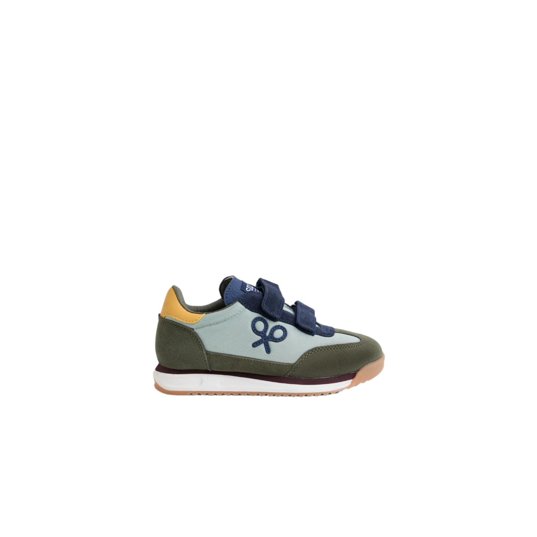 8447340197281 - Kinder Wildleder-Sneaker mit Klettverschluss Silbon