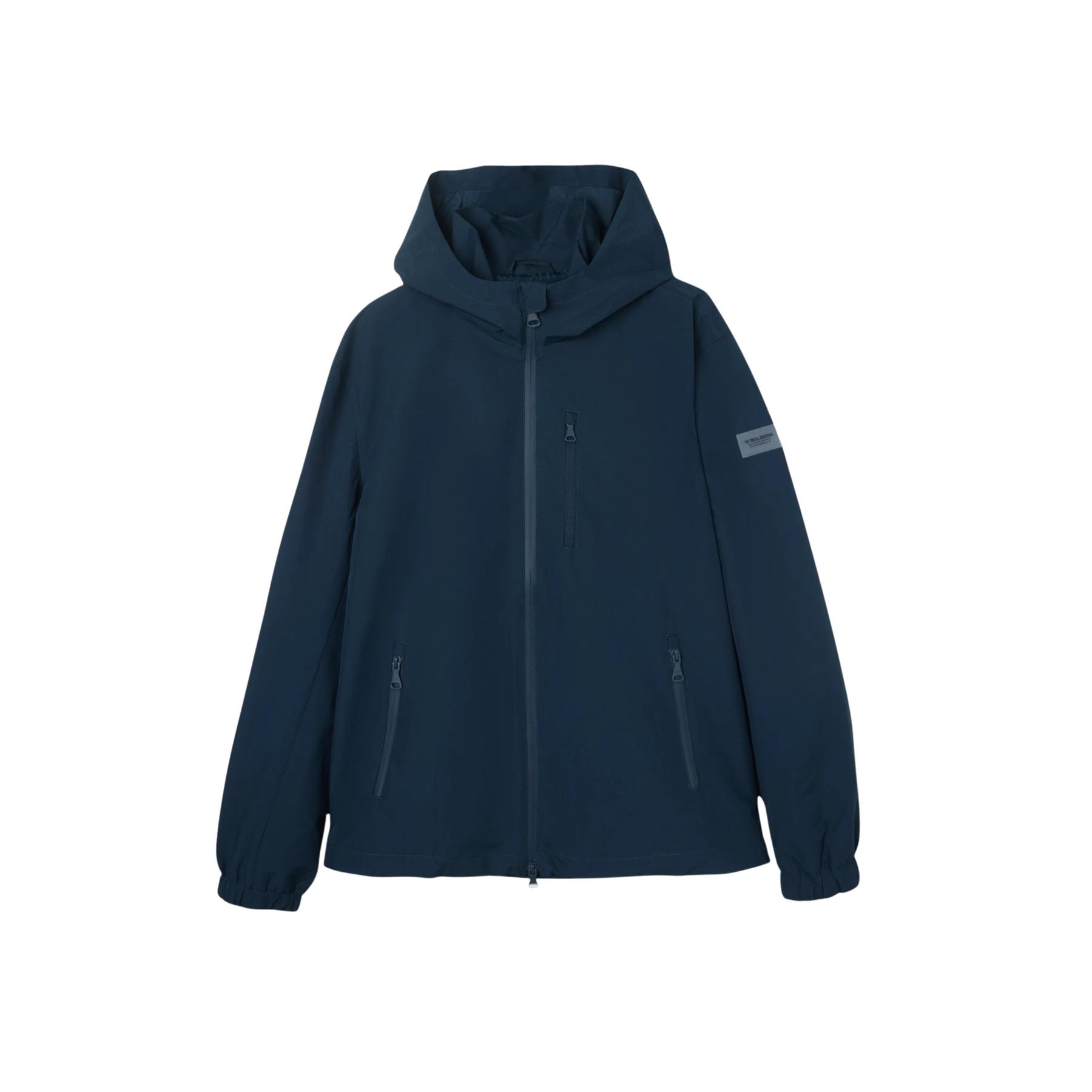 8447340163095 - Windjacke mit Kapuze und drei Taschen Silbon