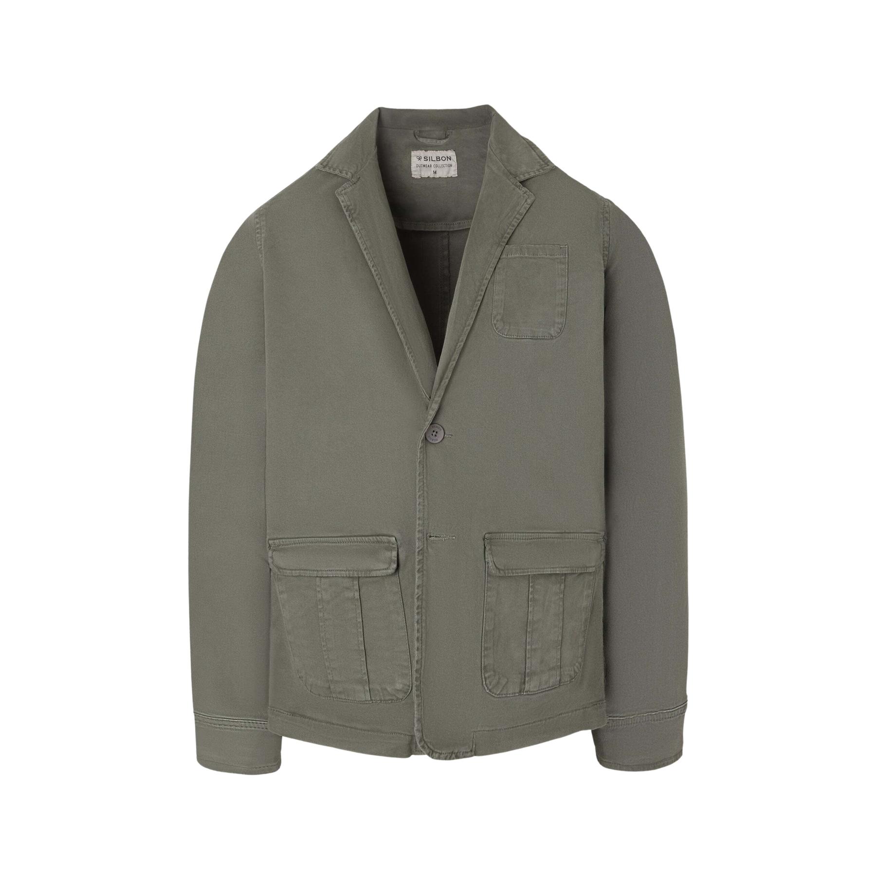 8447340161848 - Semi-strukturierte Freizeitjacke Silbon