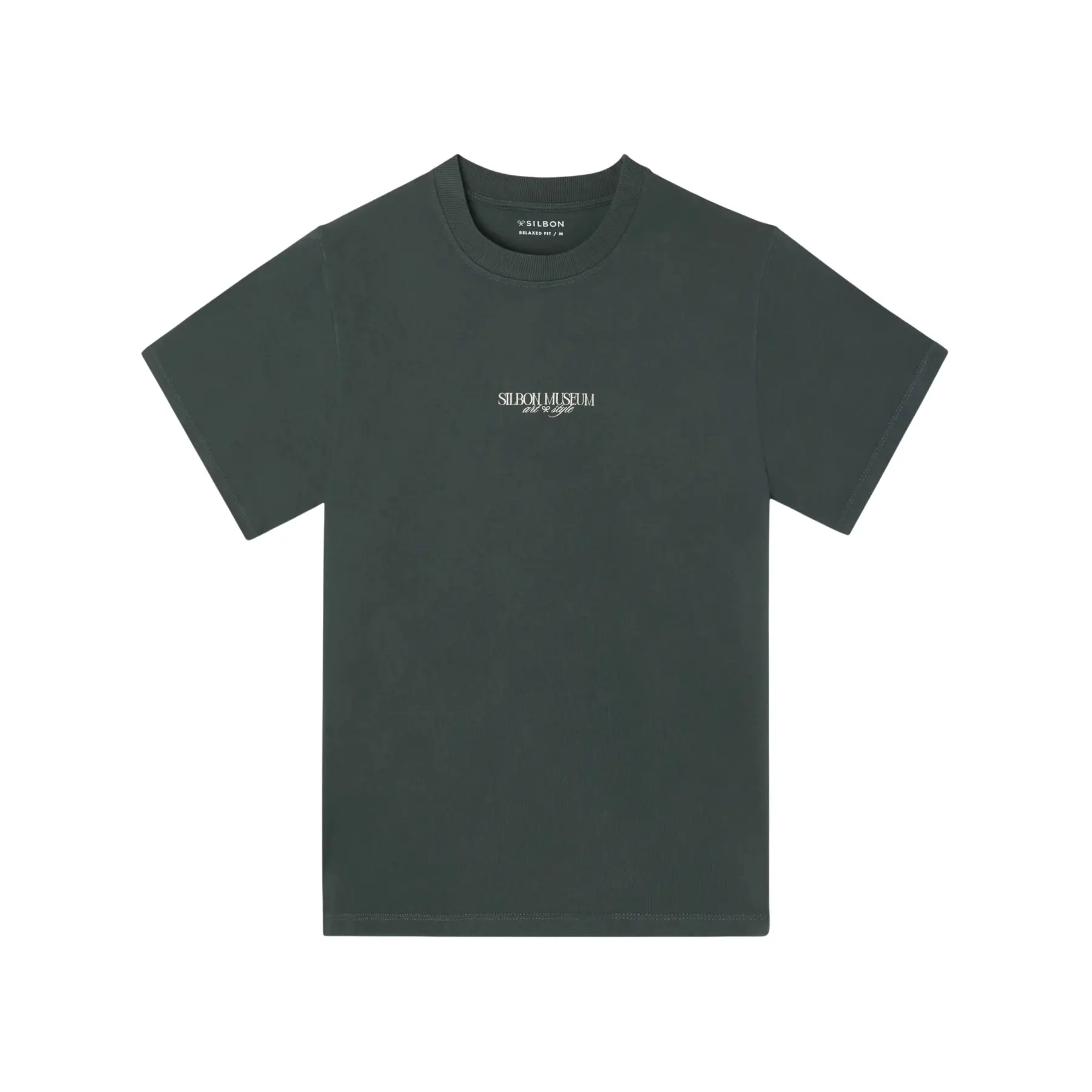 8447340214360 - T-Shirt mit lockerer Passform und Museum-Motiv Silbon