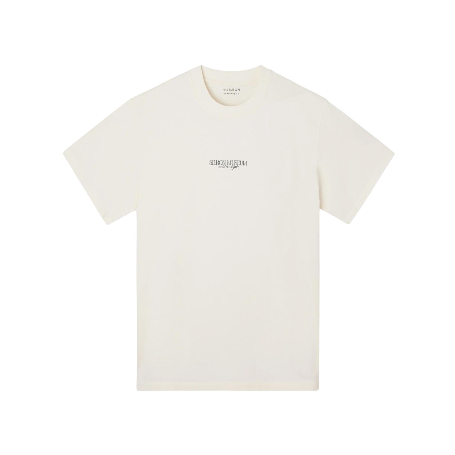 8447340214506 - T-Shirt mit lockerer Passform und Museum-Motiv Silbon