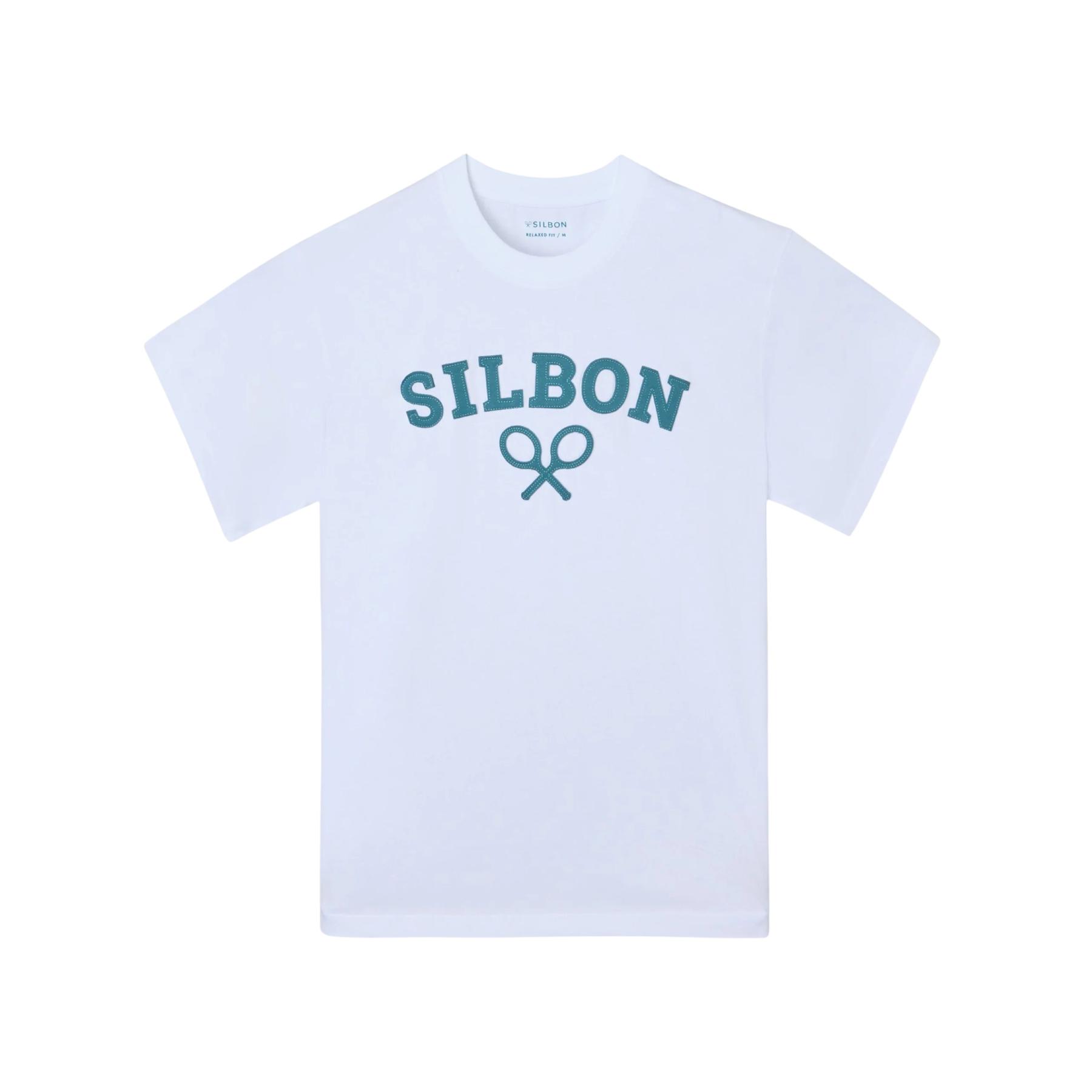 8447340214681 - T-Shirt mit lässigem Schnitt und Schläger-Muster Silbon