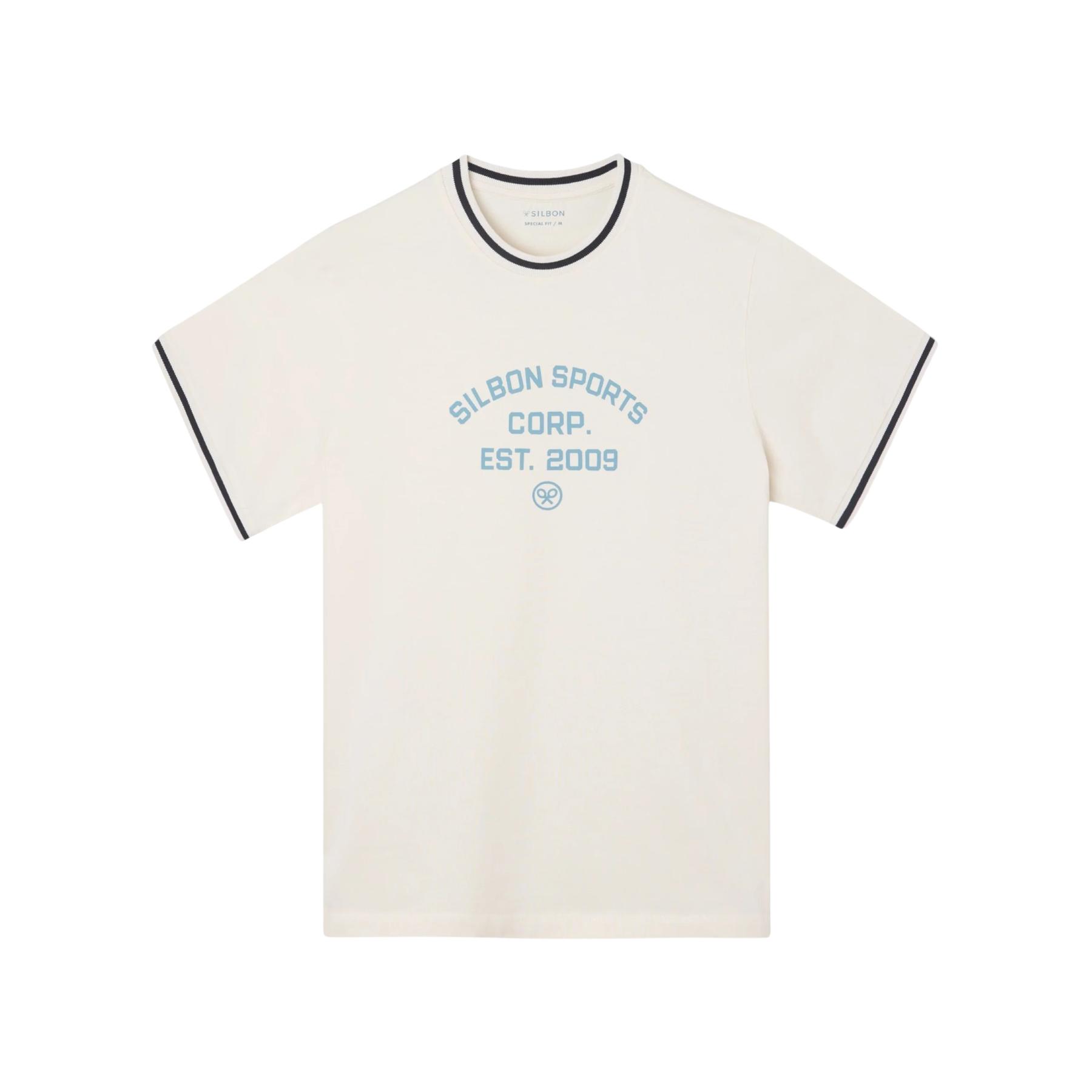 8447340214735 - T-Shirt mit Aufdruck Sports Corp Est 2009 Silbon