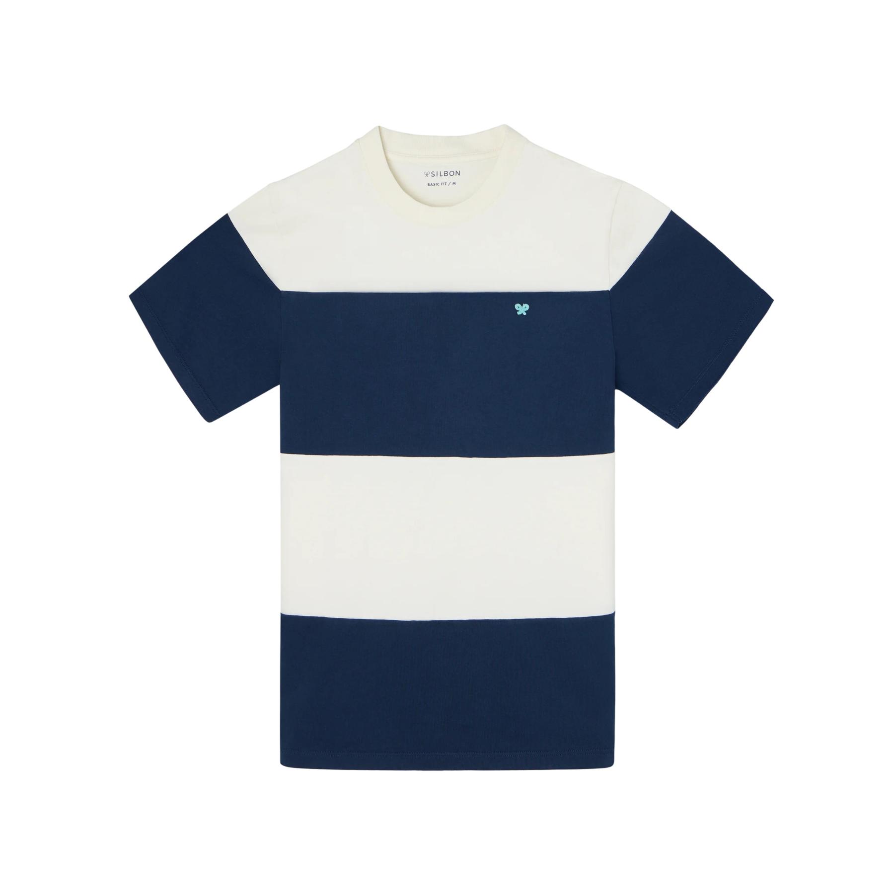 8447340216043 - Gestreiftes T-Shirt Silbon