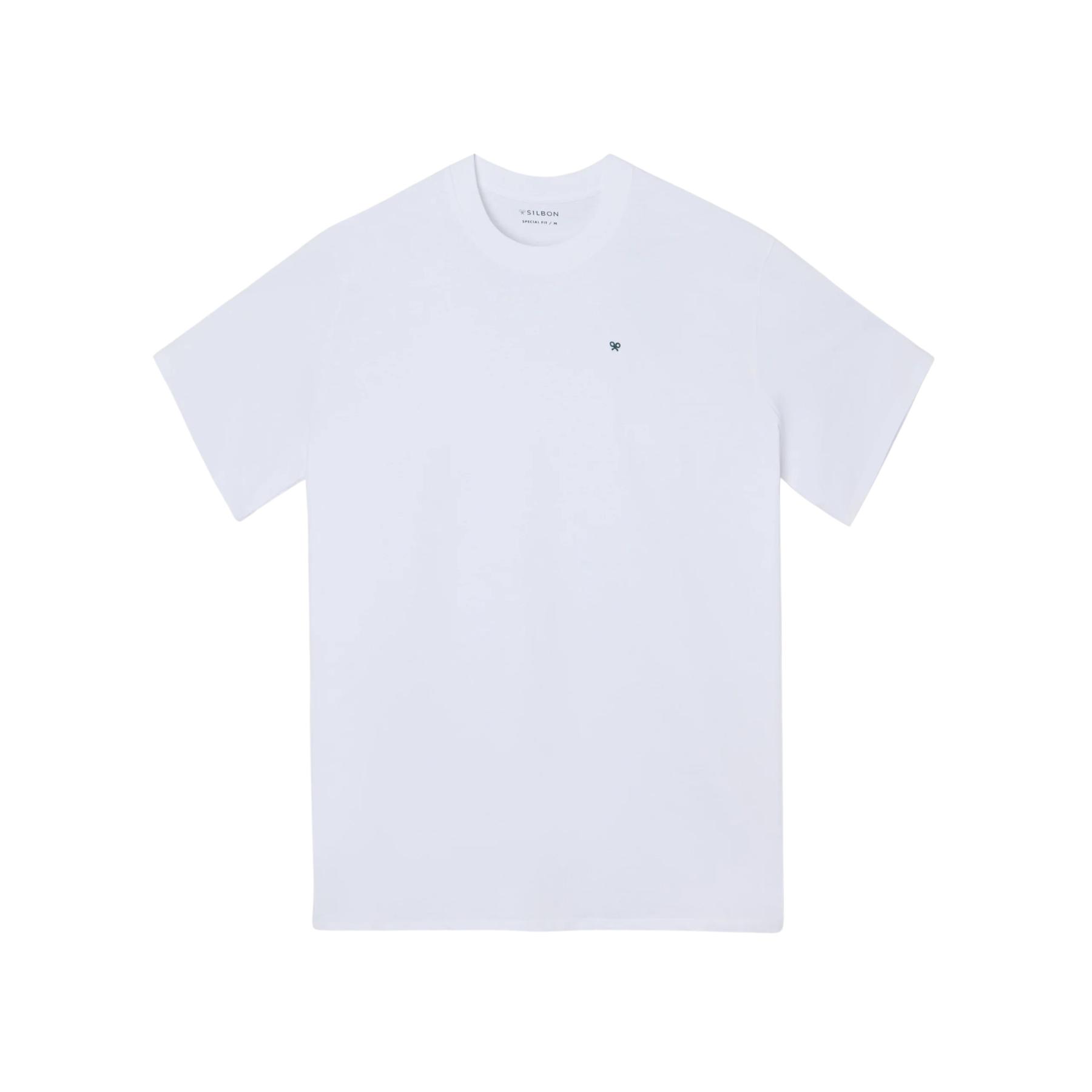 8447340189729 - Klassisches T-Shirt mit spezieller Passform und Mini-Logo Silbon