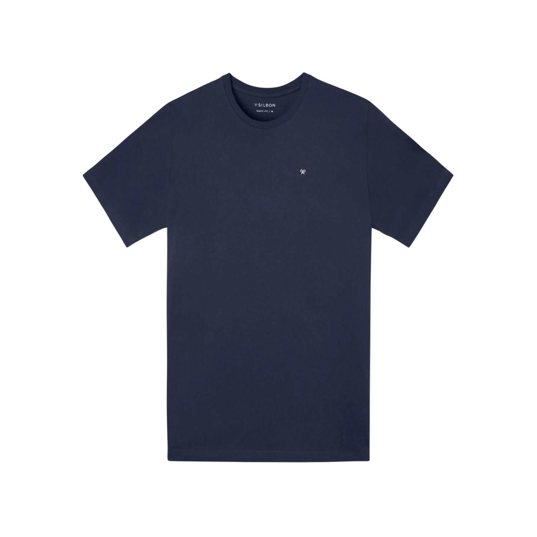 8447340189804 - Klassisches T-Shirt mit spezieller Passform und Mini-Logo Silbon