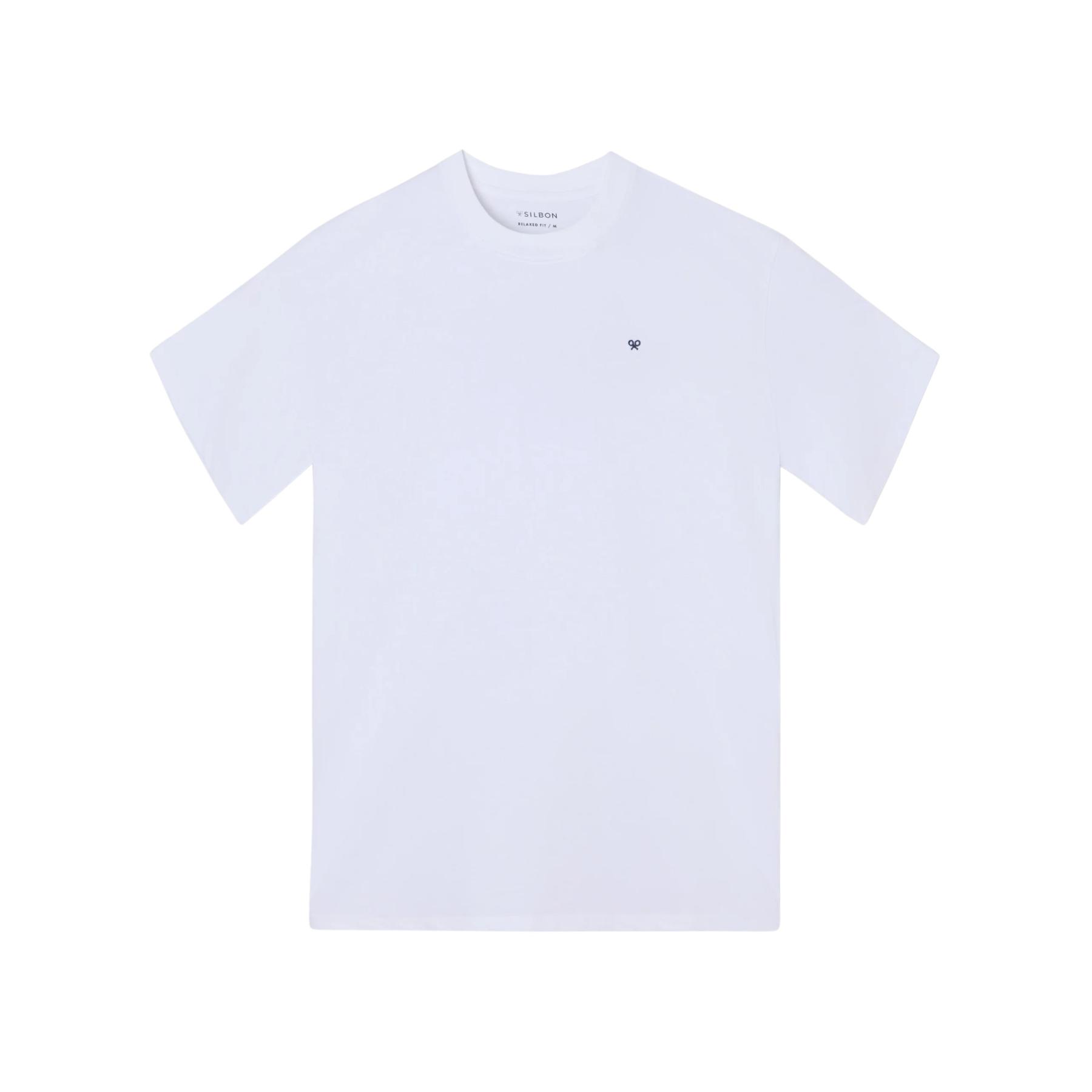 8447340190381 - T-Shirt mit lockerem Schnitt und Druck auf dem Rücken Silbon