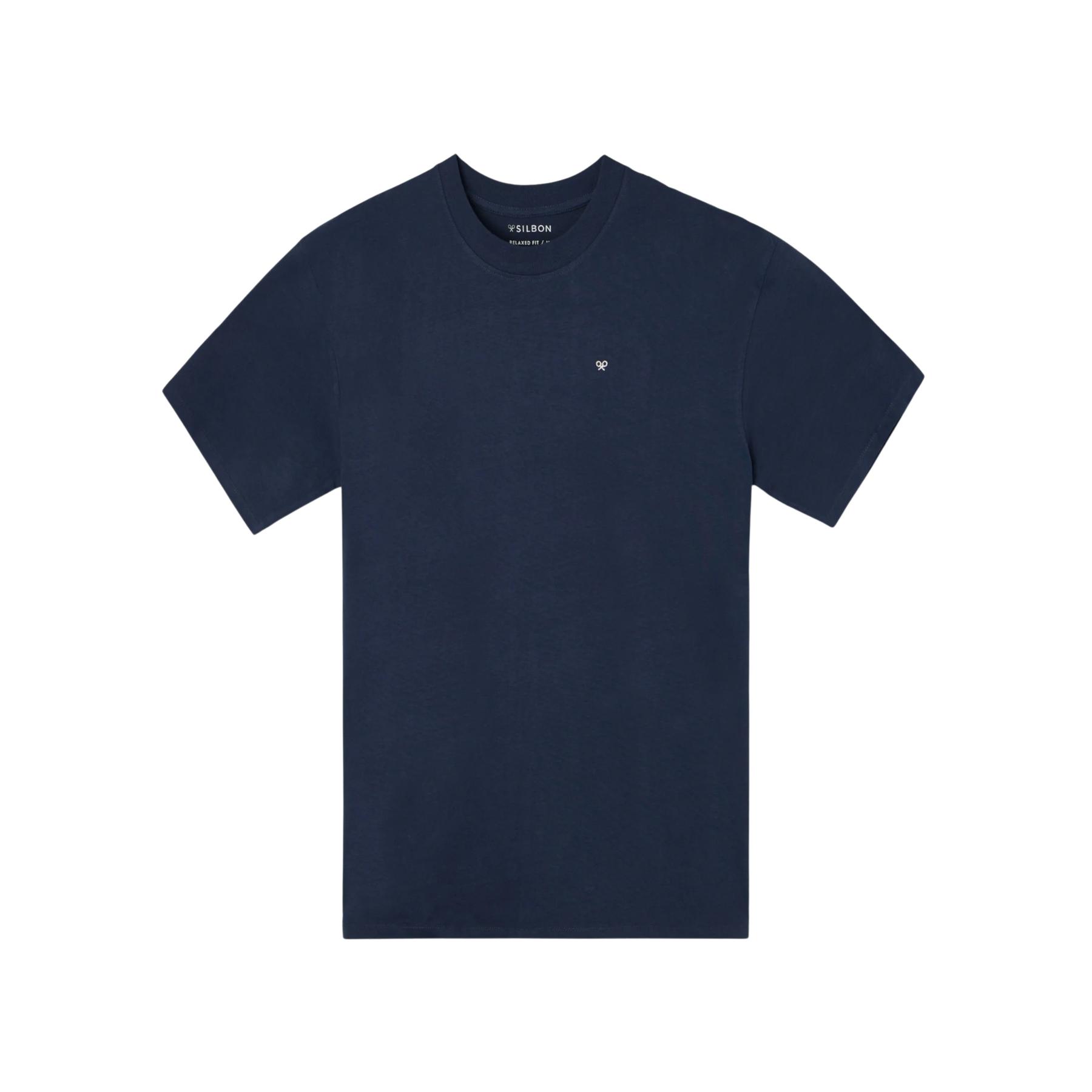 8447340190534 - T-Shirt mit lockerem Schnitt und Druck auf dem Rücken Silbon