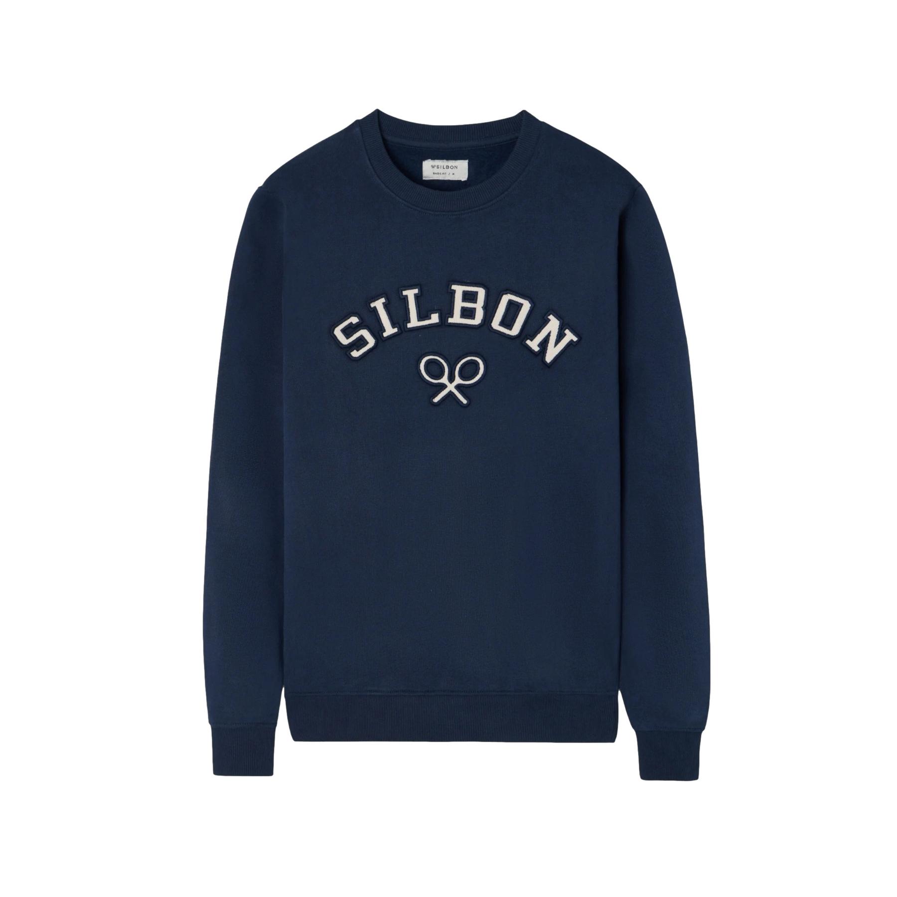 8447340169776 - Tennis-Racket-Motiv Sweatshirt Silbon