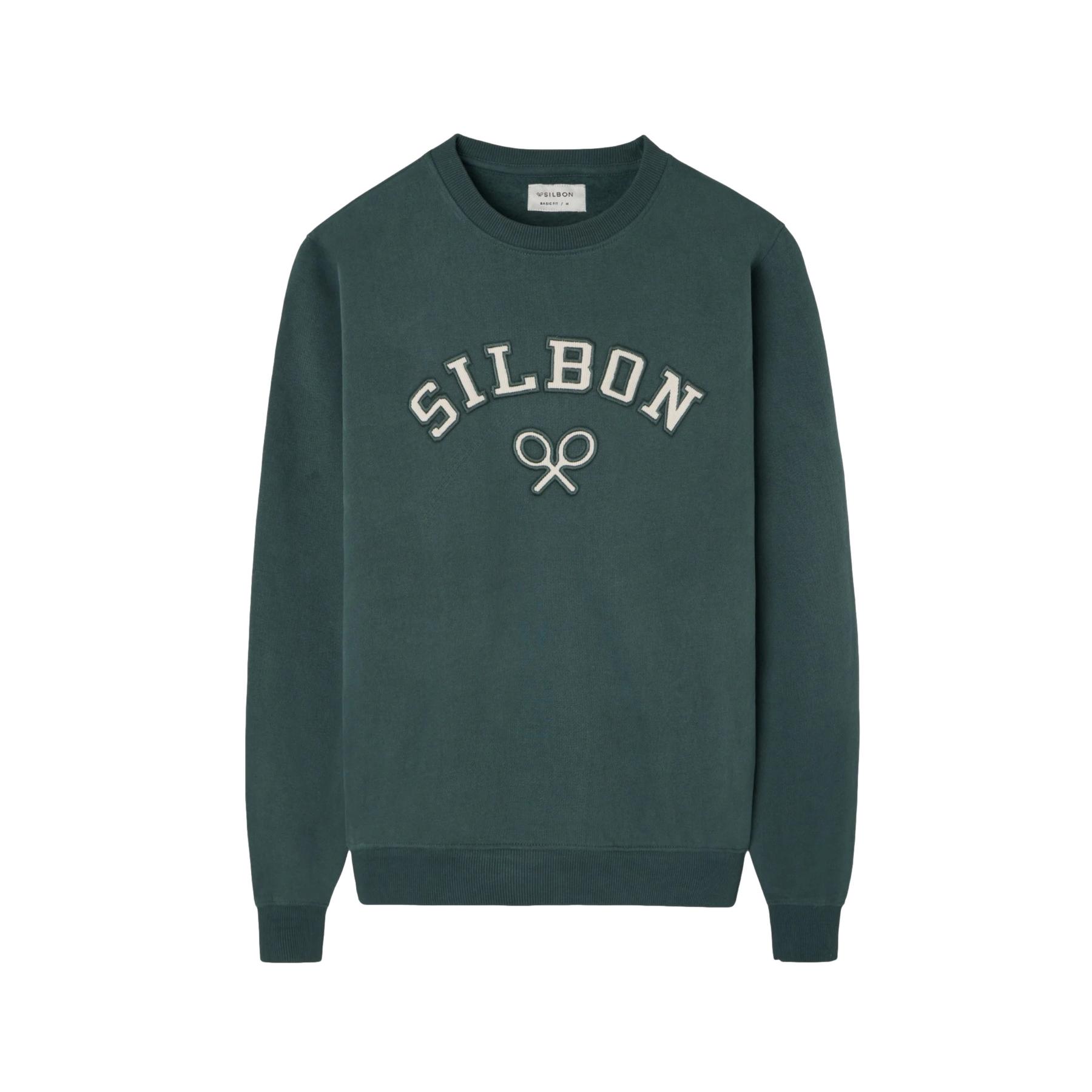 8447340169899 - Tennis-Racket-Motiv Sweatshirt Silbon