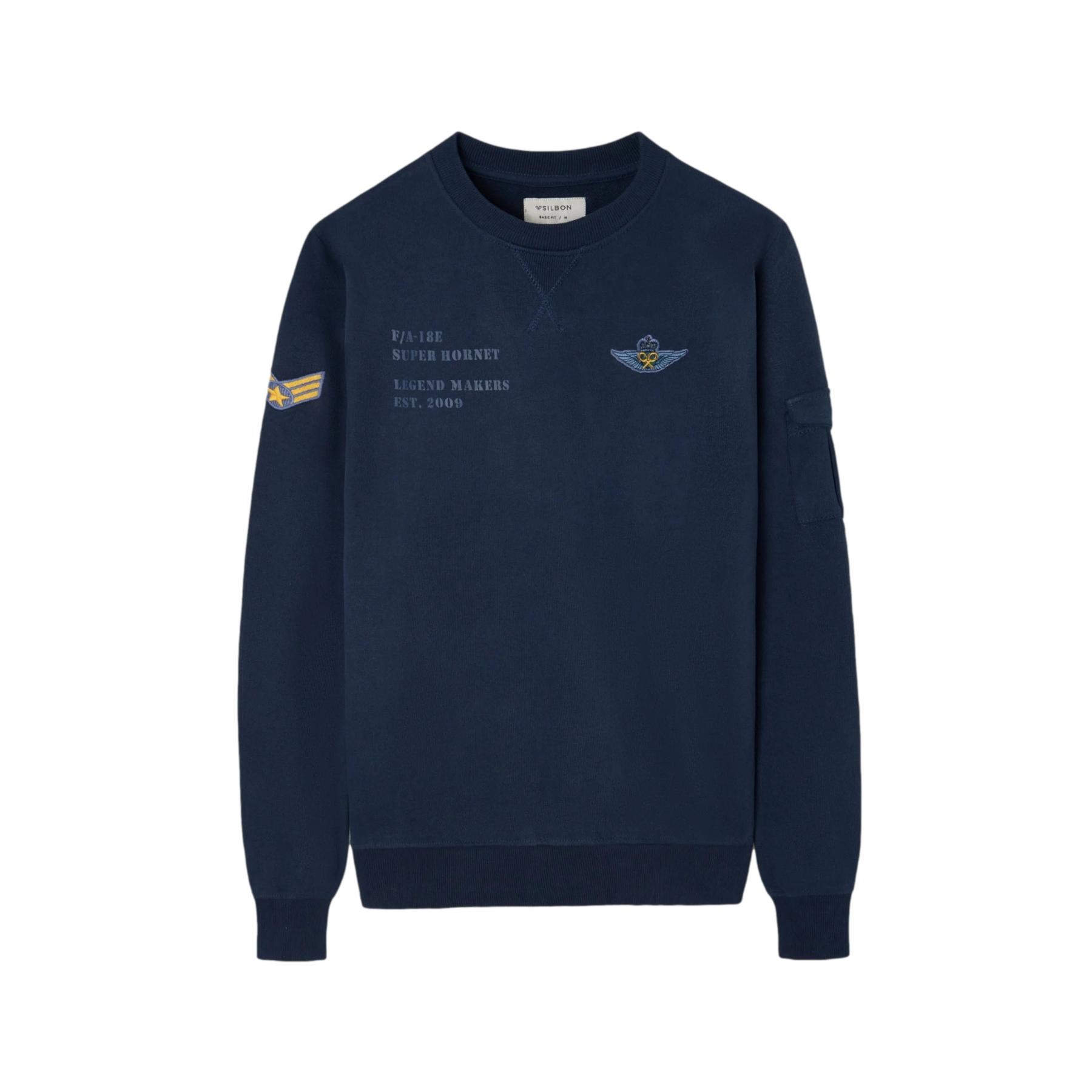 8447340171038 - Sweatshirt mit Militärabzeichen Silbon