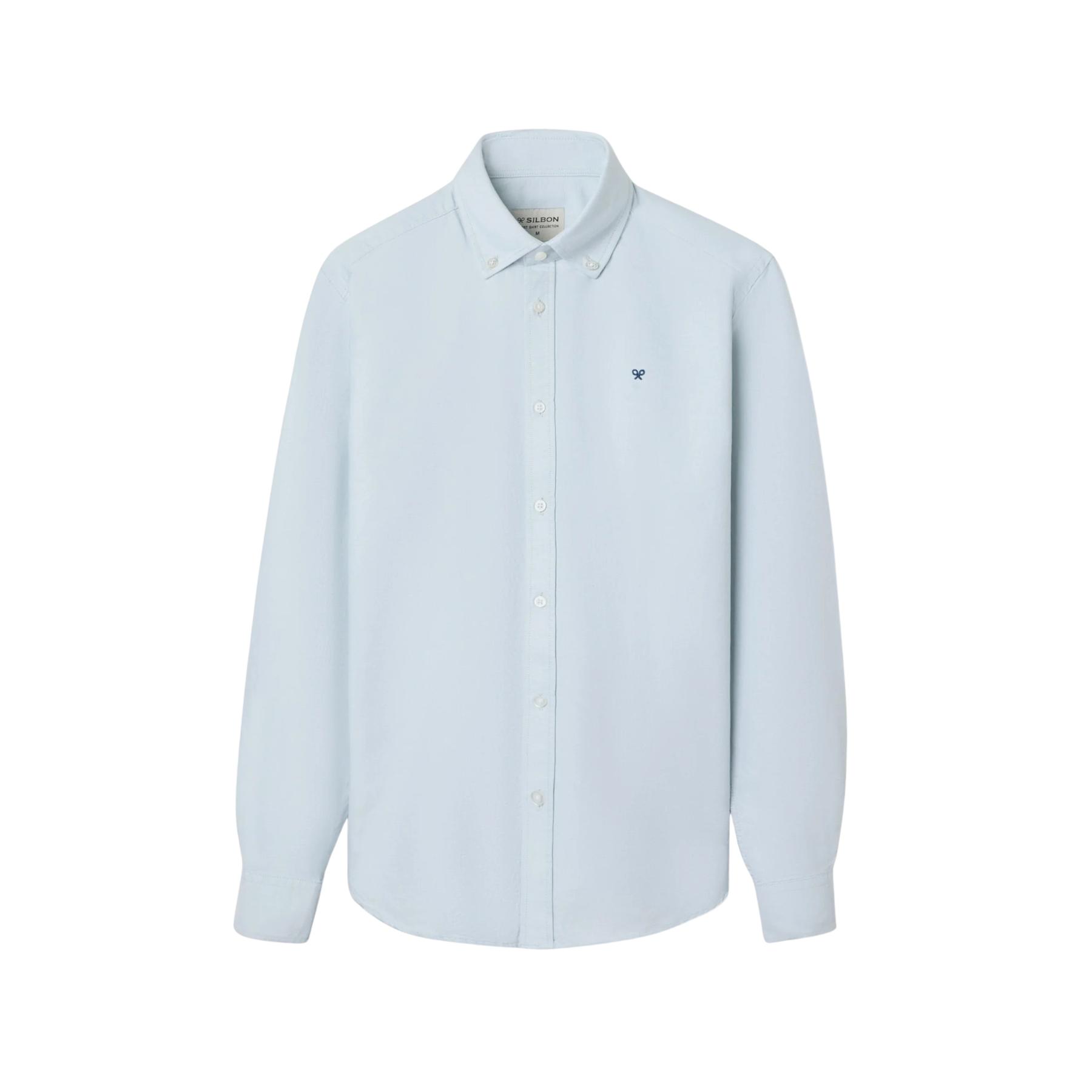 8447340154789 - Langärmliges Oxfordhemd mit Schläger-Muster Silbon