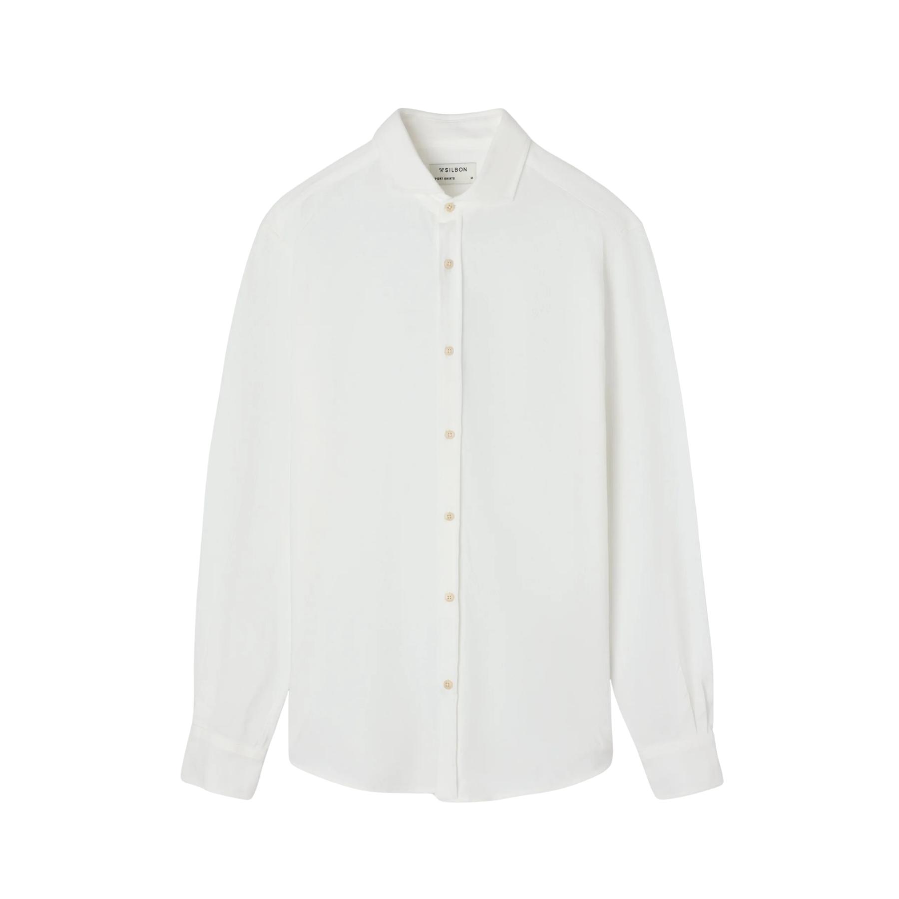 8447340186186 - Langarmhemd aus Mikropiqué Silbon