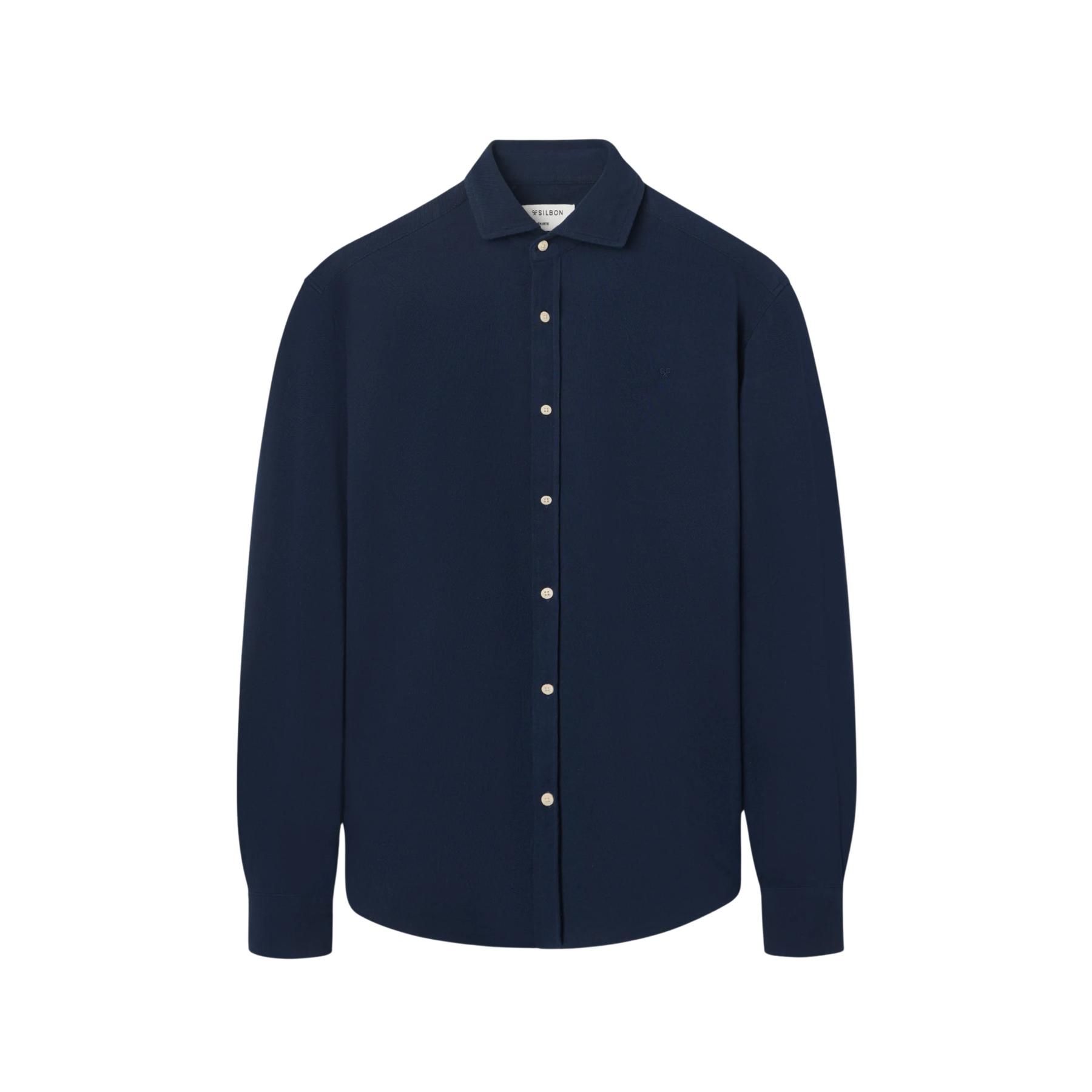 8447340186230 - Langarmhemd aus Mikropiqué Silbon