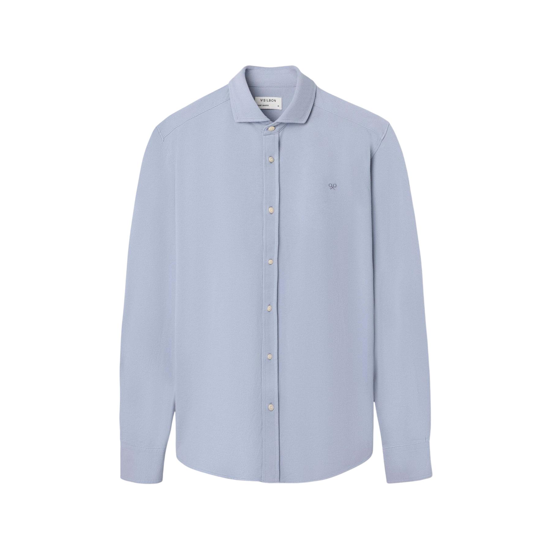 8447340186377 - Langarmhemd aus Mikropiqué Silbon