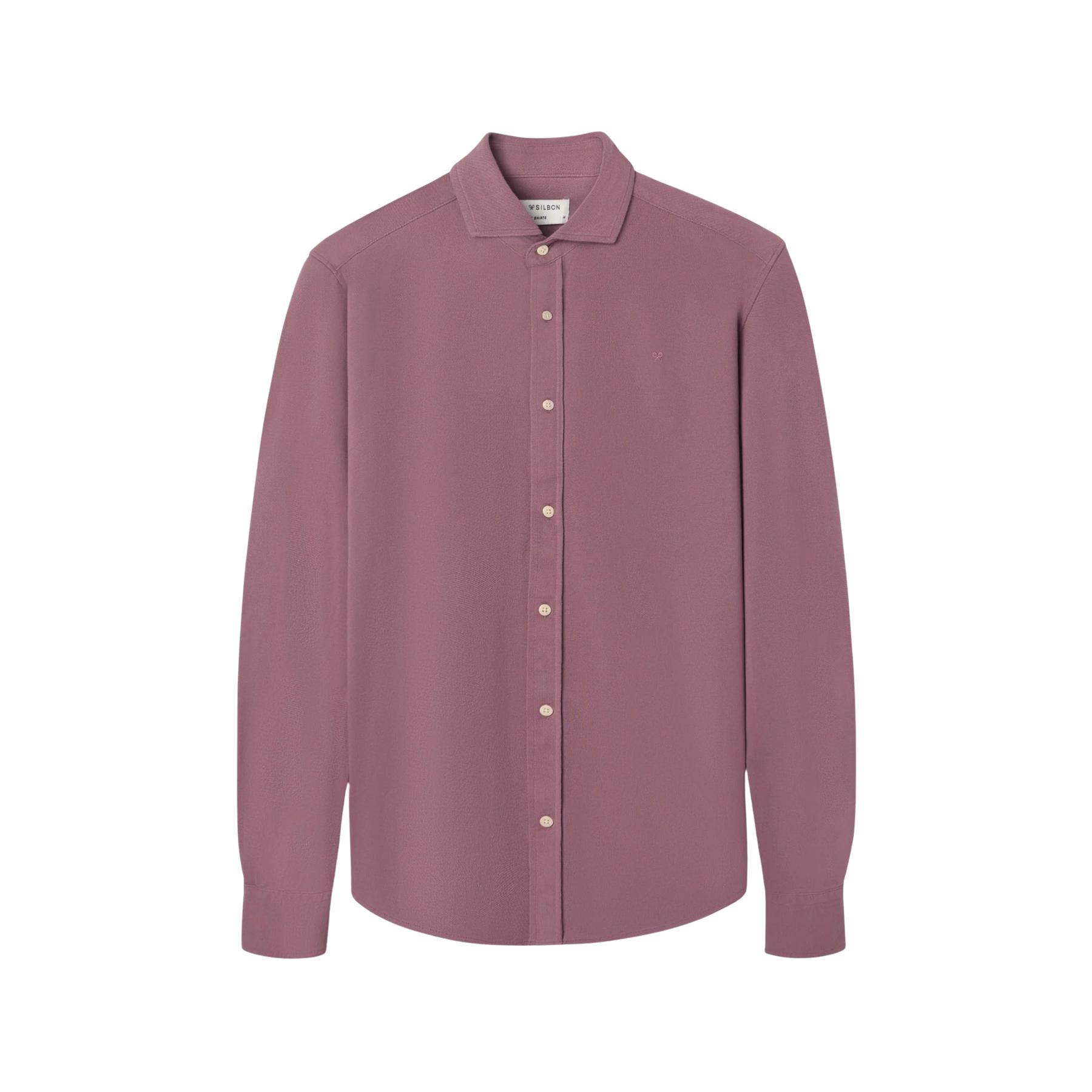 8447340186445 - Langarmhemd aus Mikropiqué Silbon