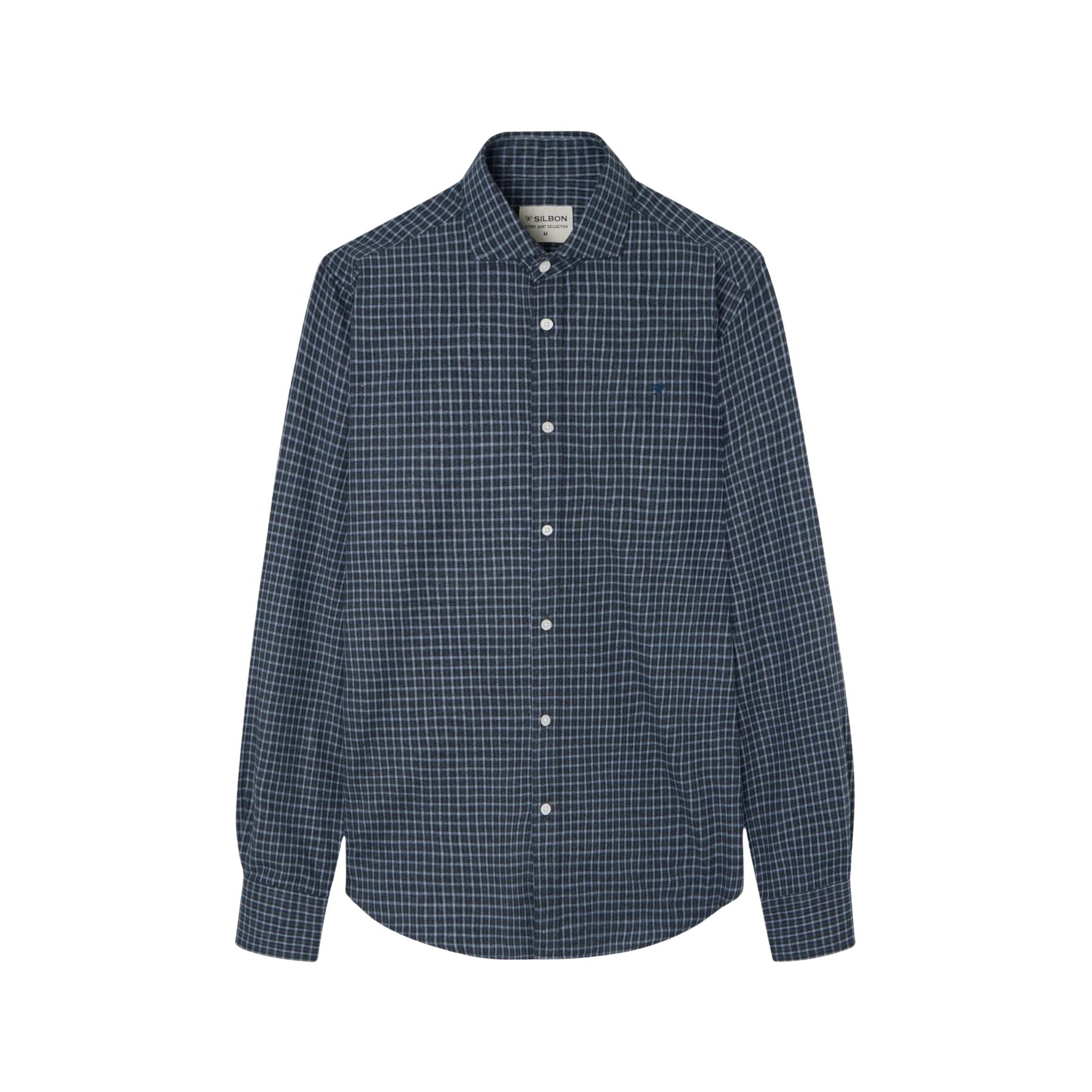 8447340157629 - Langarmhemd mit Karos Silbon