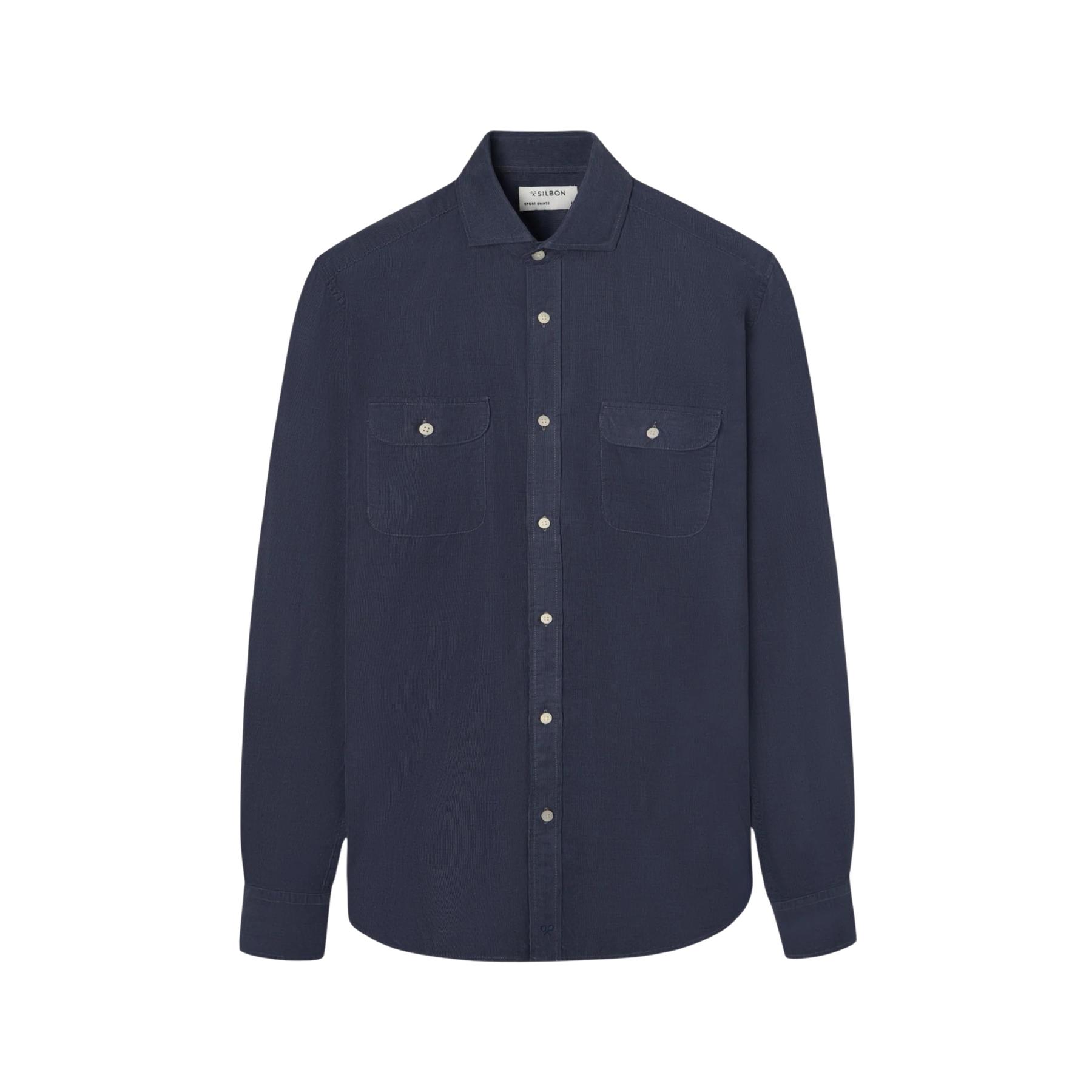 8447340187862 - Langarmshirt aus Cordstoff Silbon