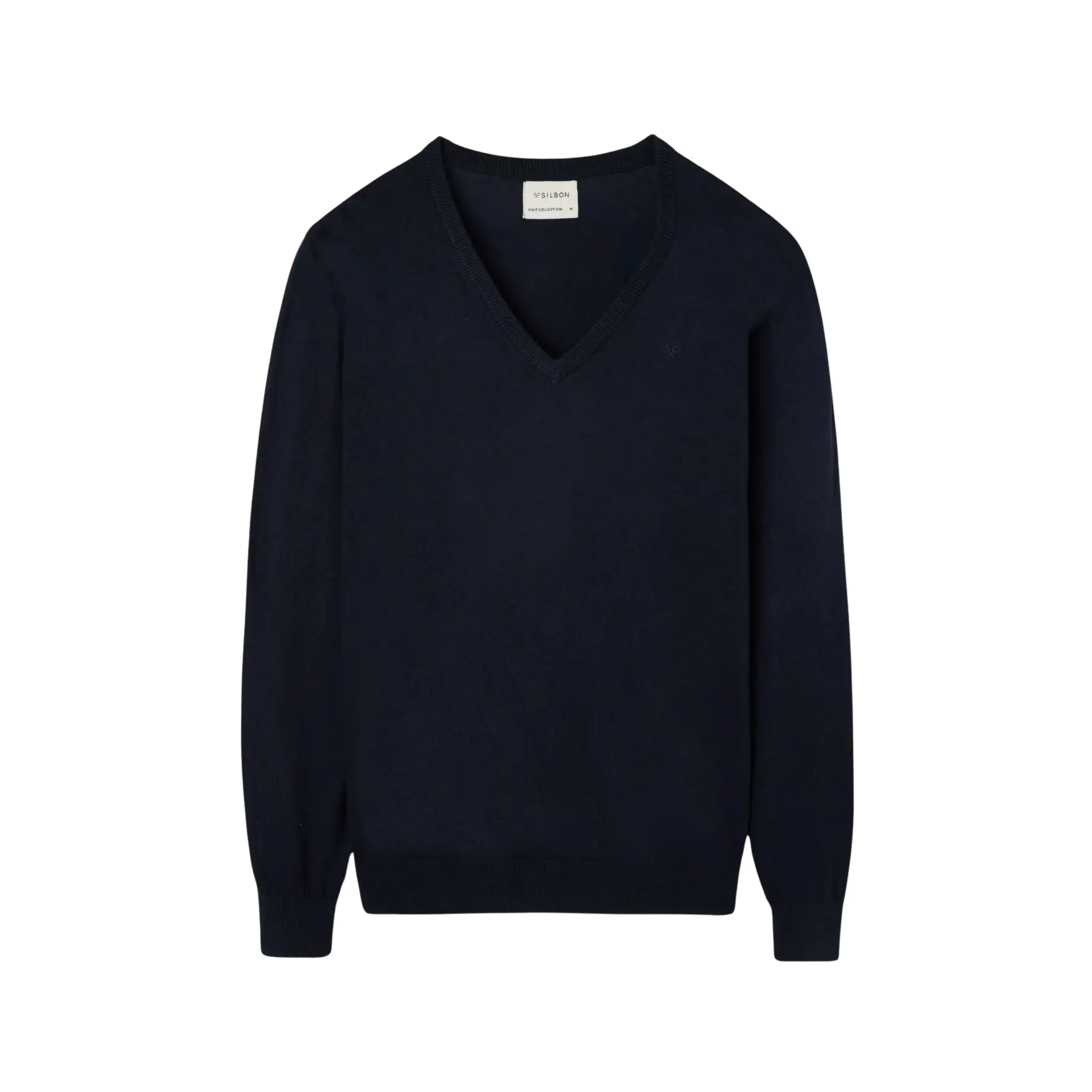 8447340171397 - Pull mit Rundhalsausschnitt aus Baumwoll-Cachemire-Mischung Silbon