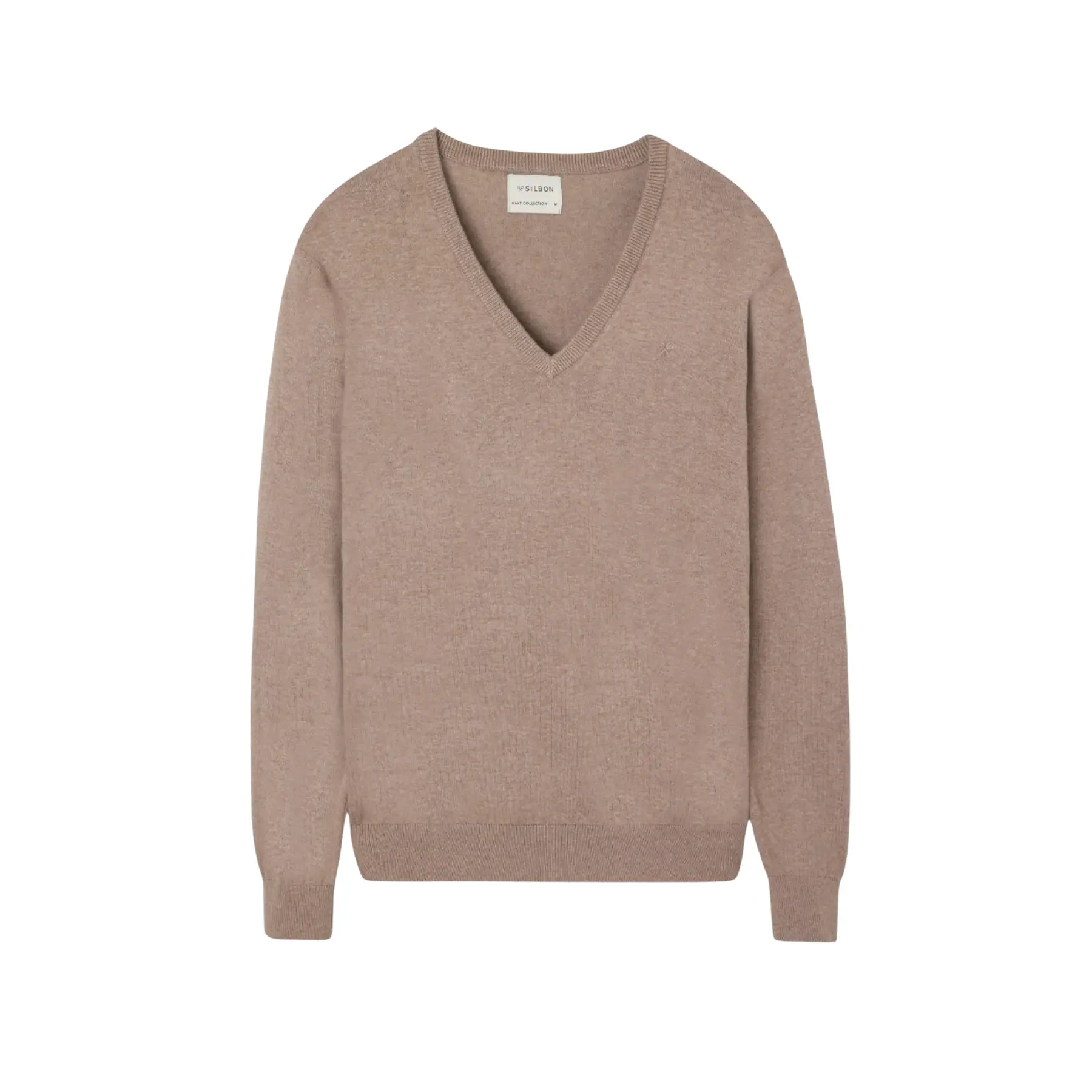 8447340171502 - Pull mit Rundhalsausschnitt aus Baumwoll-Cachemire-Mischung Silbon