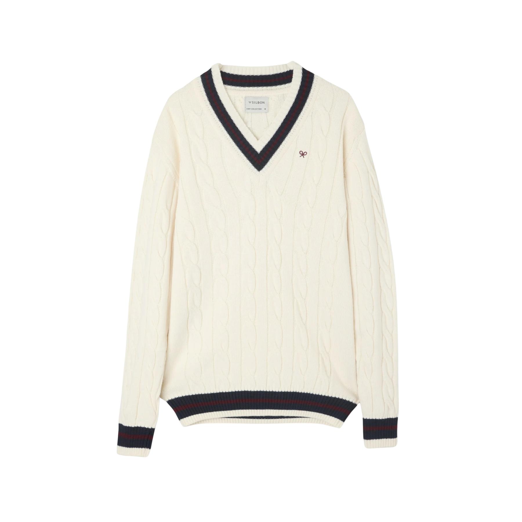 8447340178976 - Halsausschnitt aus Mischwolle für die Schule Silbon