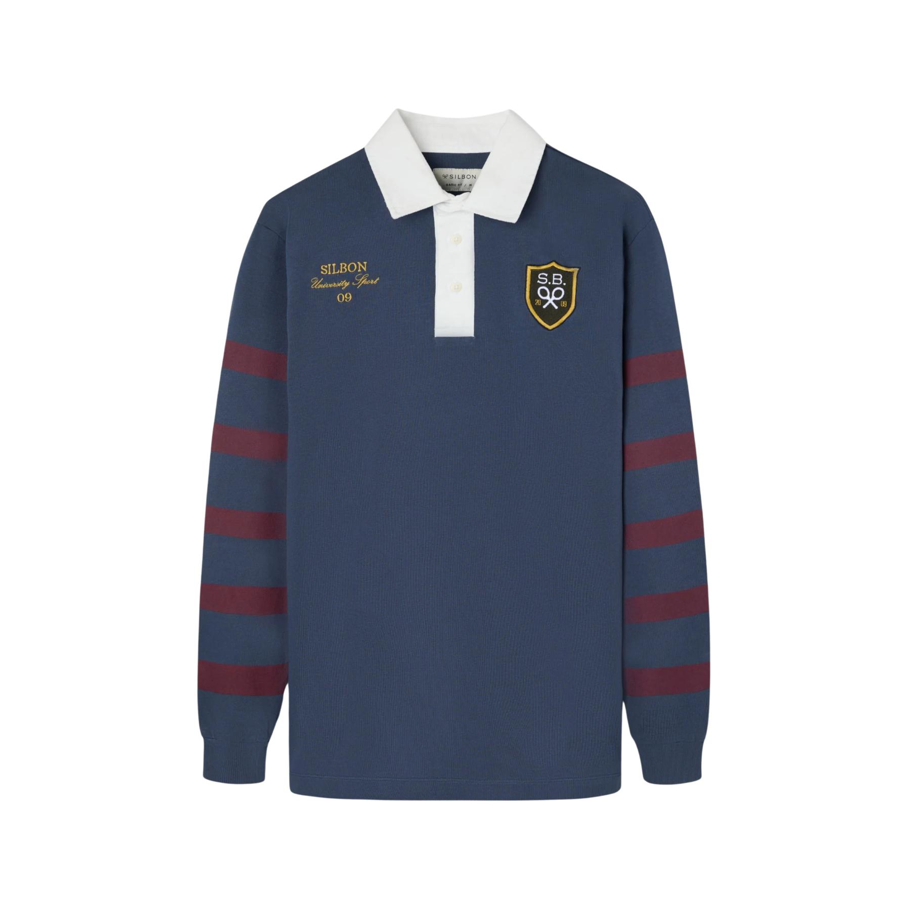 8447340232531 - Langarm-Rugby-Polo Silbon