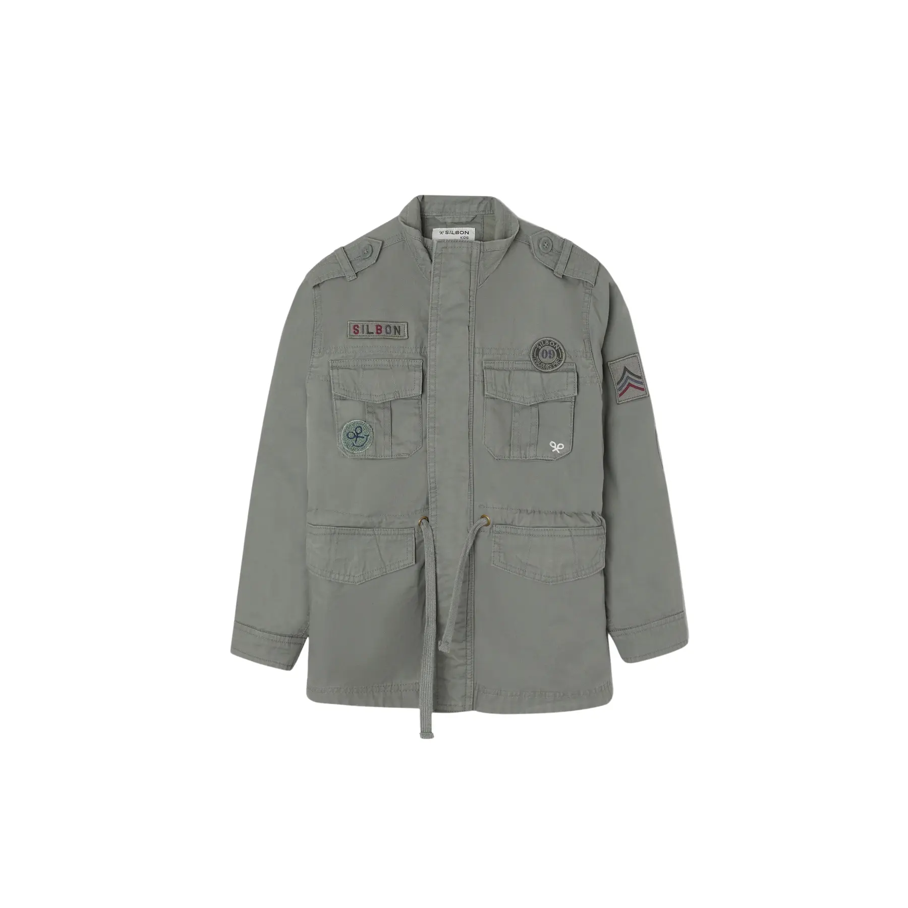 8447340162210 - Kinder Baumwoll-Militärjacke Silbon